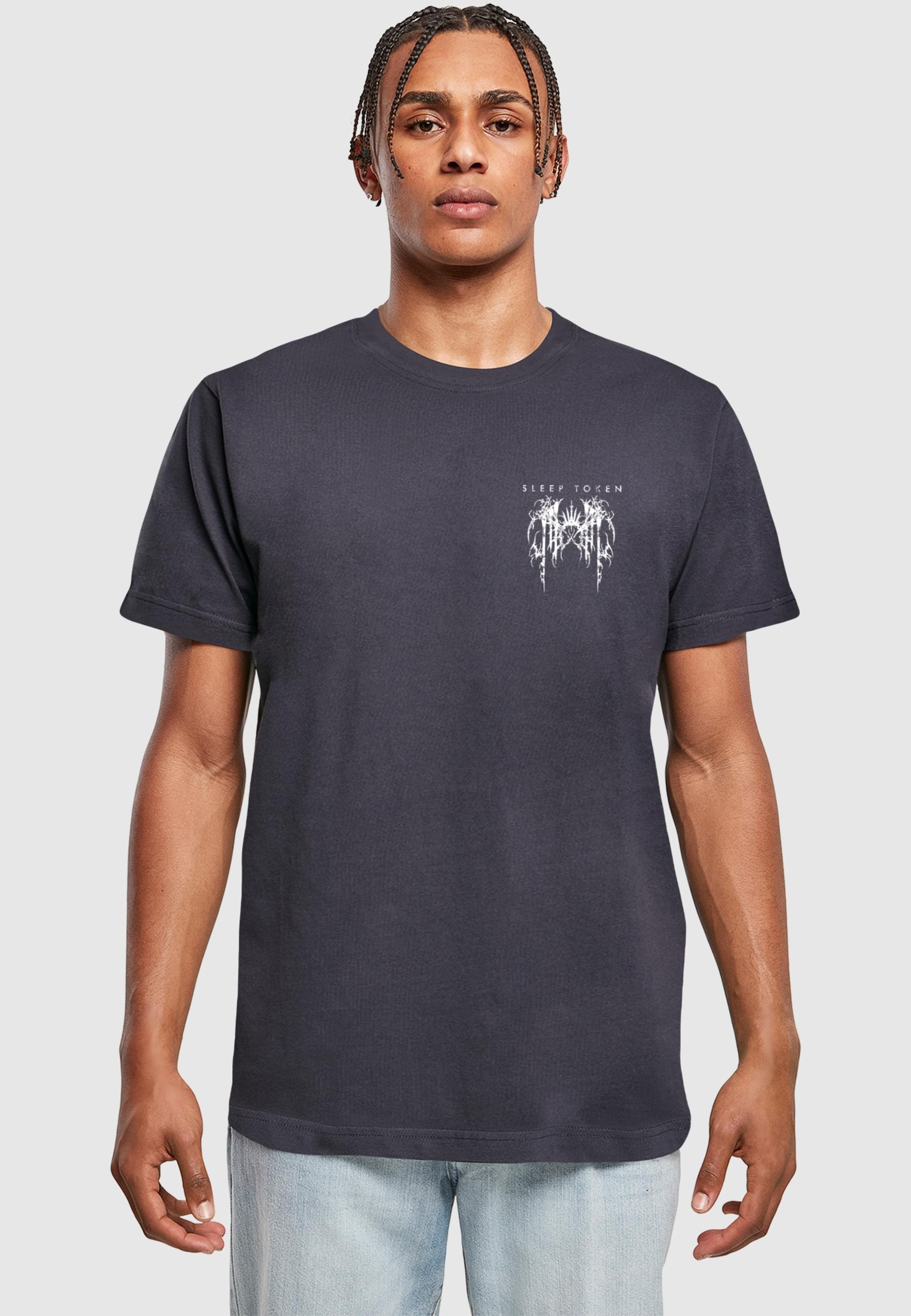 Thumbnail - Merchcode T-Shirt "Merchcode Sleep Token - Grunge Logo T-Shirt" 1 Stk. tlg.