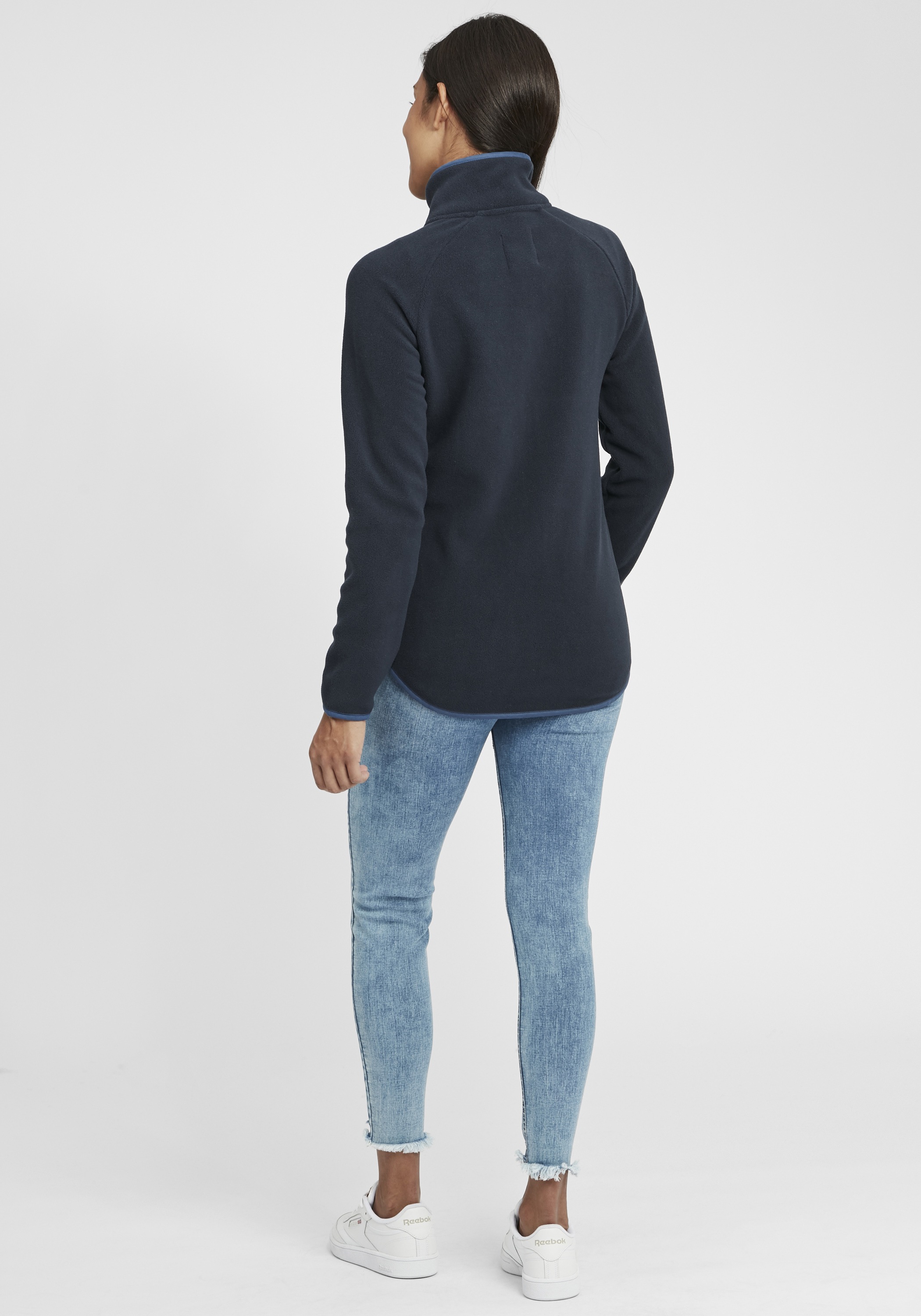 OXMO Sweatjacke OXMalin Hooded Fleece Jacket Blue L 3