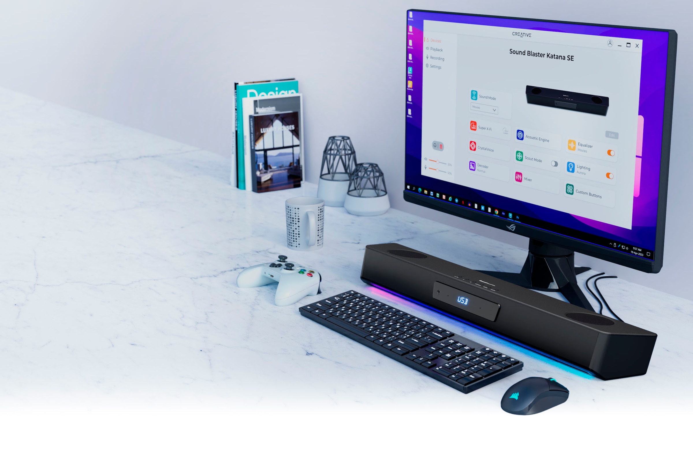Creative Soundbar »Sound Blaster KATANA SE Soundbar, Super X-Fi, HDMI-ARC, USB-Audio«, Bluetooth 5.0