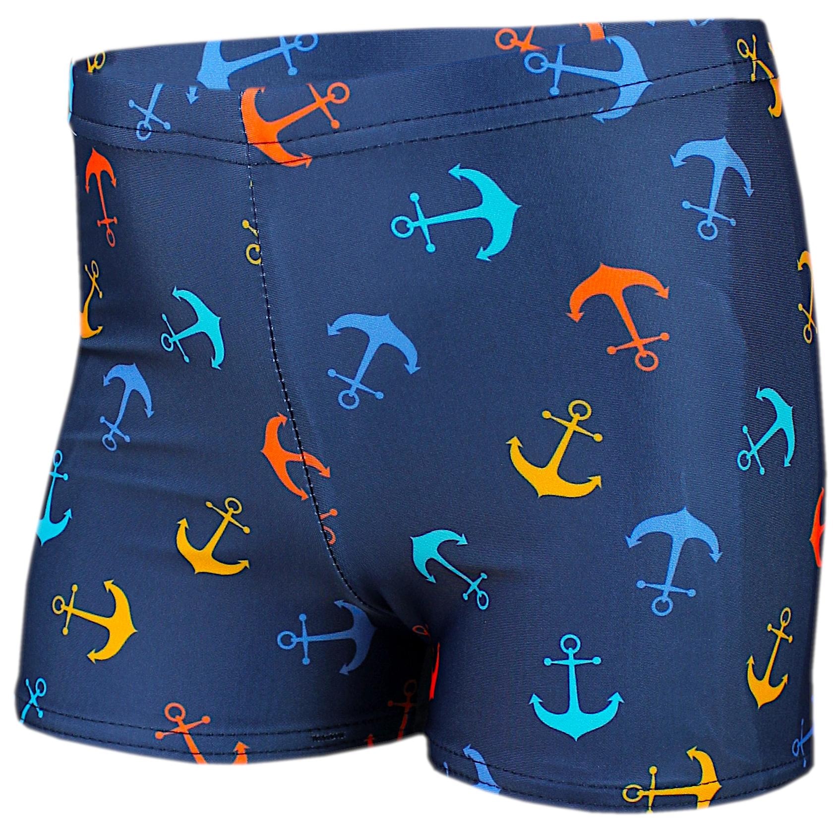 AQUARTI Badehose "Badehose Jungen Badehose Gestreift mit Motiven"