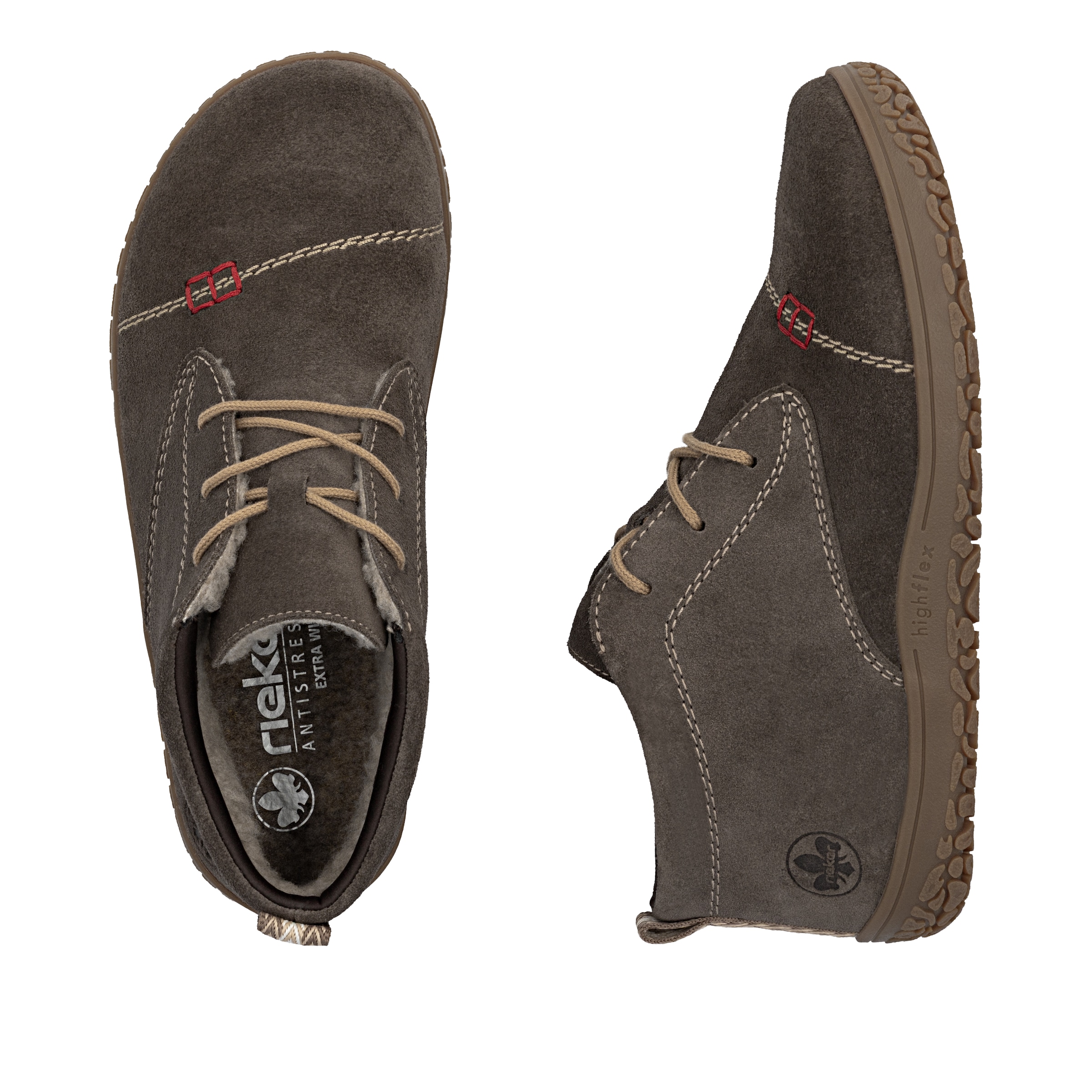 Rieker Sneaker  Schnürboots, Casual-Stiefelette mit Warmfutter