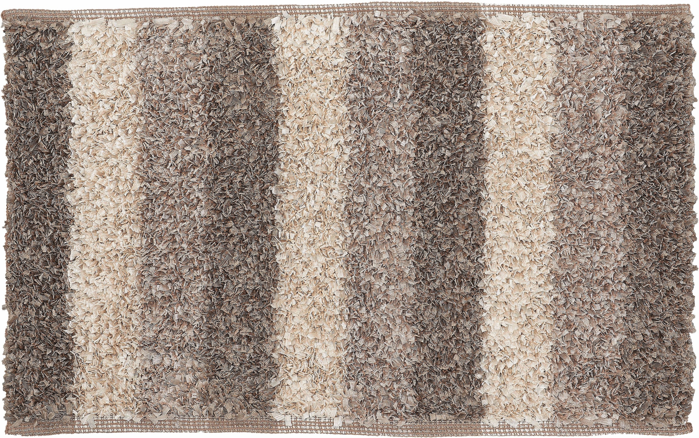 Kleine Wolke Badematte »Lounge«, rutschhemmend beschichtet, fußbodenheizungsgeeignet, Badteppich, Fransenflor, gestreift, leichter Glanzeffekt, waschbar