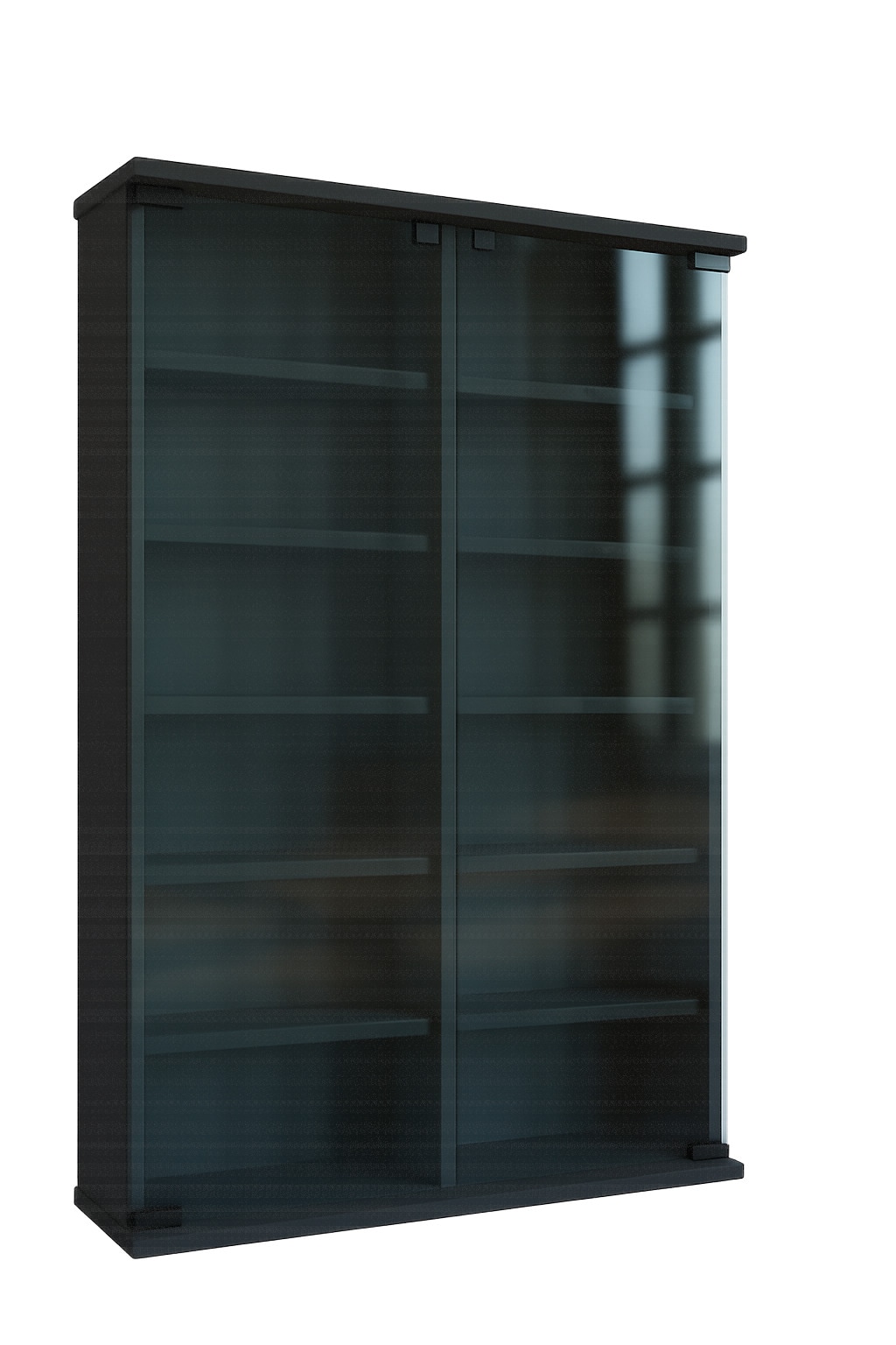 VCM Media-Regal »Holz CD DVD Stand Regal Schrank Roma Glastür«