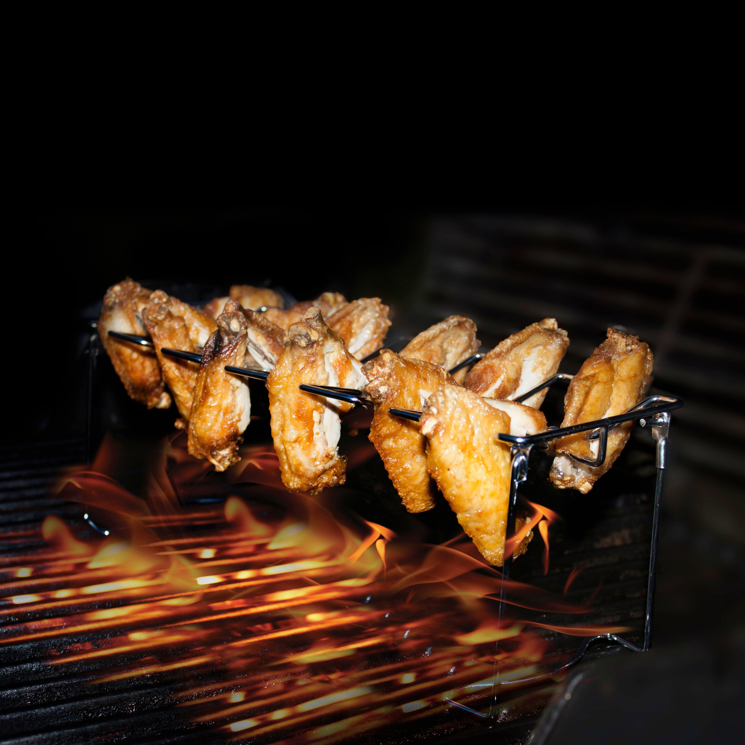 Jim Beam BBQ Hähnchenbräter Edelstahl inkl. Untersetzer günstig online kaufen