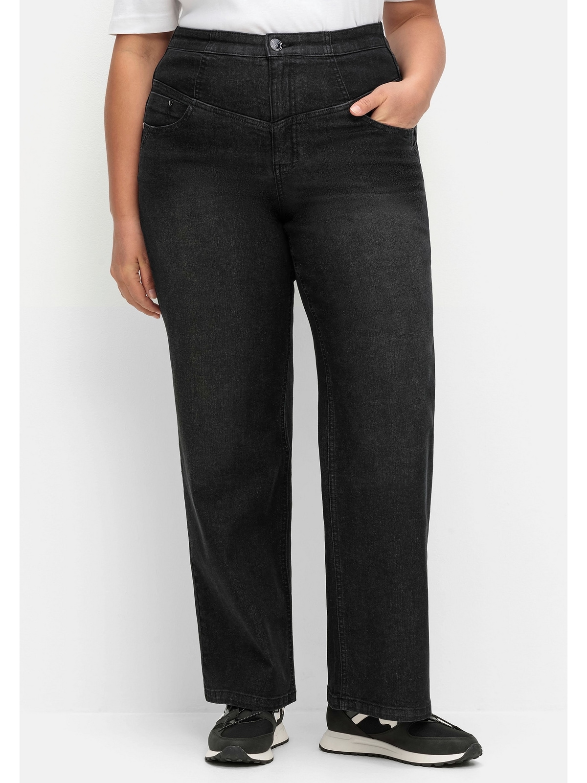 Sheego Stretch-Jeans »Große Größen«, High-Waist im Curvy-Schnitt ANNE