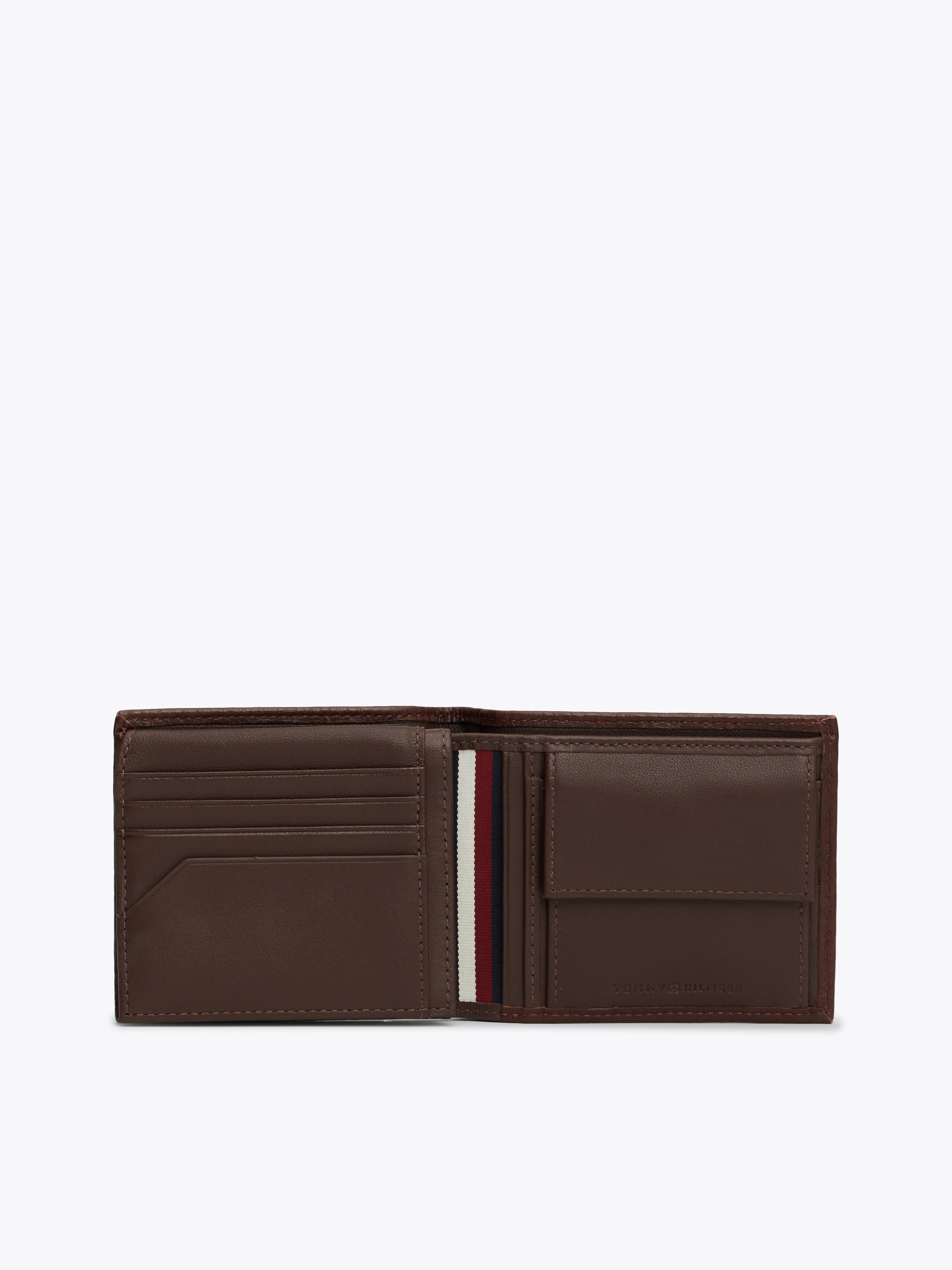 Tommy Hilfiger Geldbörse »Men TH PREMIUM CC FLAP AND COIN Bifold Wallet«, Herren Portemonnaie Leder