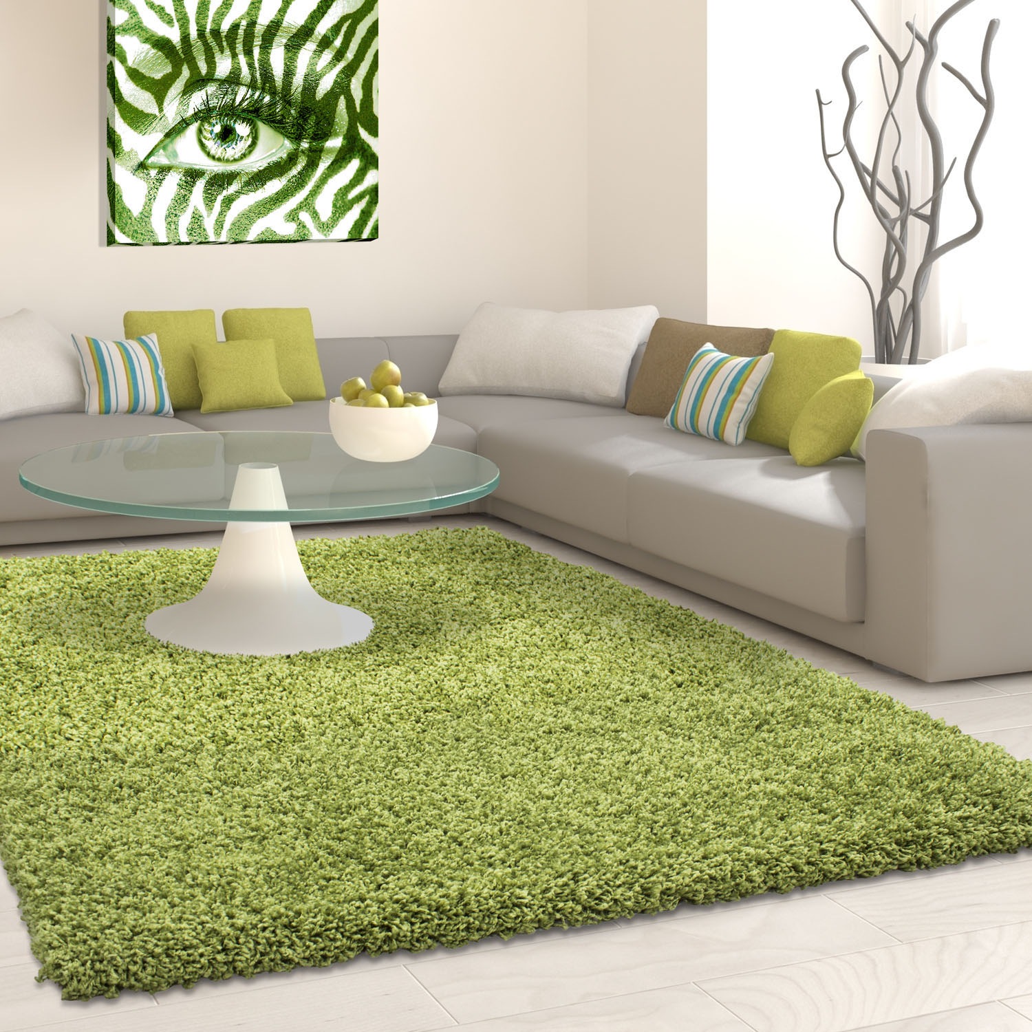 Ayyildiz Teppiche Hochflor-Teppich "Life Shaggy 1500, auch als Läufer und in Rund erhältlich" rechteckig 30 mm Höhe Langflor, uni, große Farb- und Größenauswahl. Wohnzimmer, alle Räume