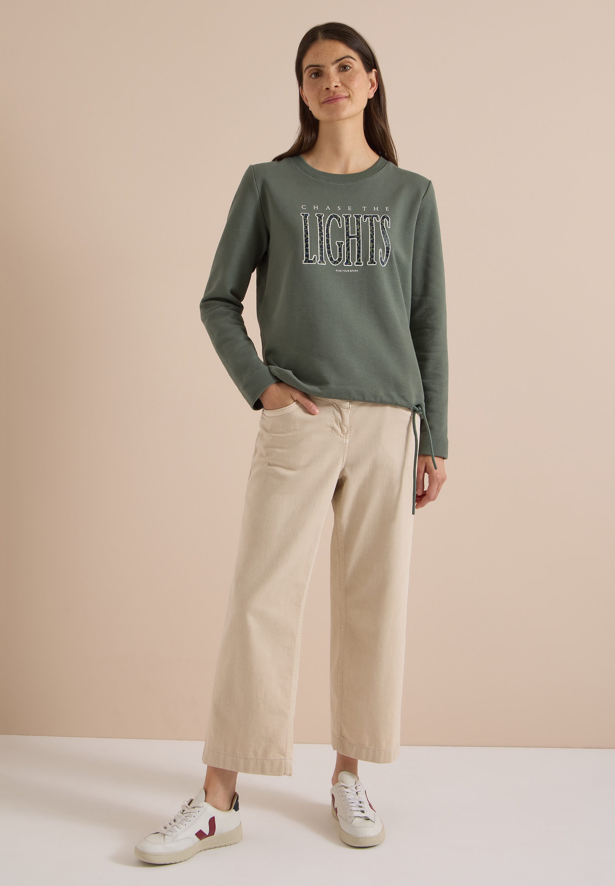 Cecil Sweatshirt , mit Tunnelzug am Saum

