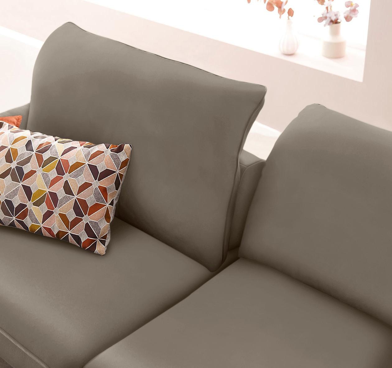 W.SCHILLIG Ecksofa »enjoy&MORE, Designsofa, elegant und bequem, L-Form«, Sitztiefenverstellung, Füße schwarz pulverbeschichtet, Breite 294 cm