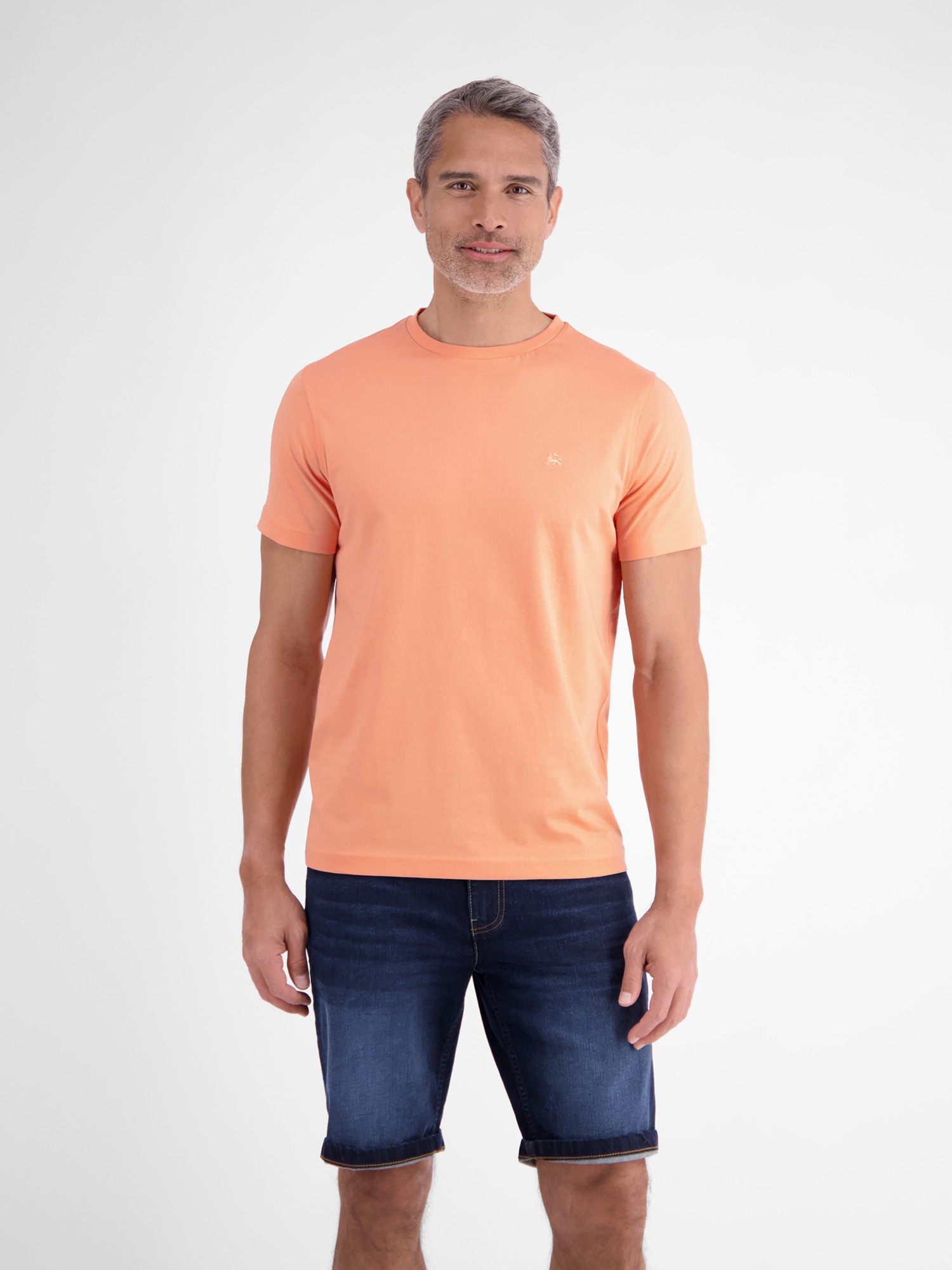 LERROS T-Shirt "Klassisches T-Shirt aus reiner Baumwolle mit Rundkragen"