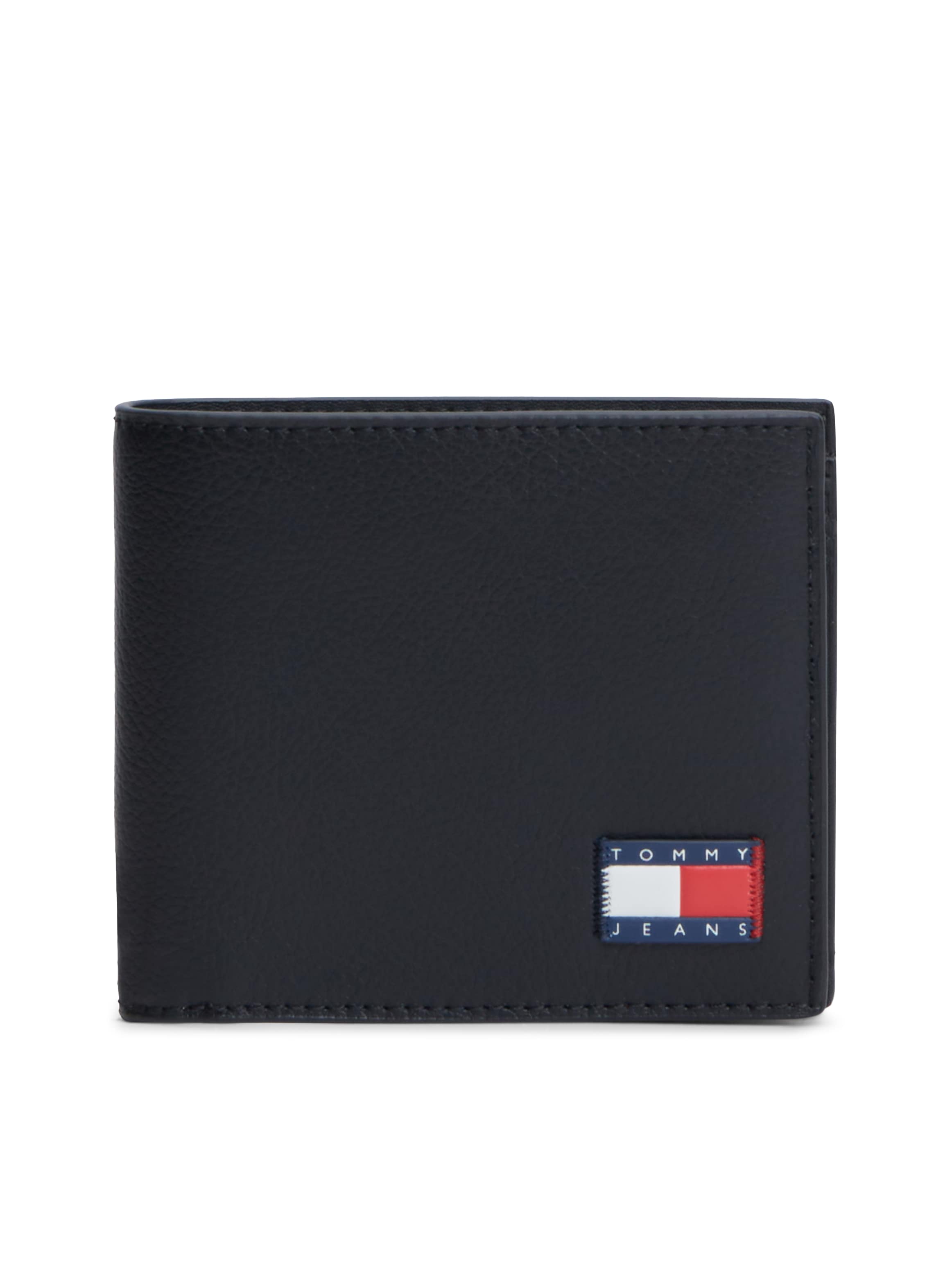Tommy Jeans Geldbörse "TJM HERITAGE LEATHER CC & COIN" Unisex Geldbeutel, Portemonnaie mit Logo-Aunäher
