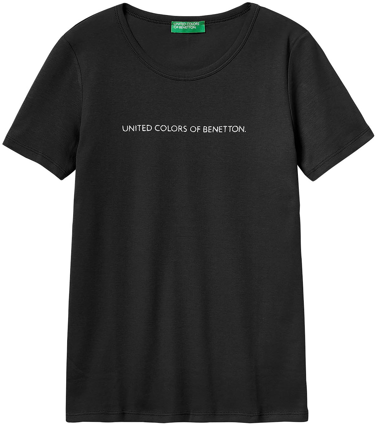 United Colors of Benetton T-Shirt, mit glitzerndem Druck