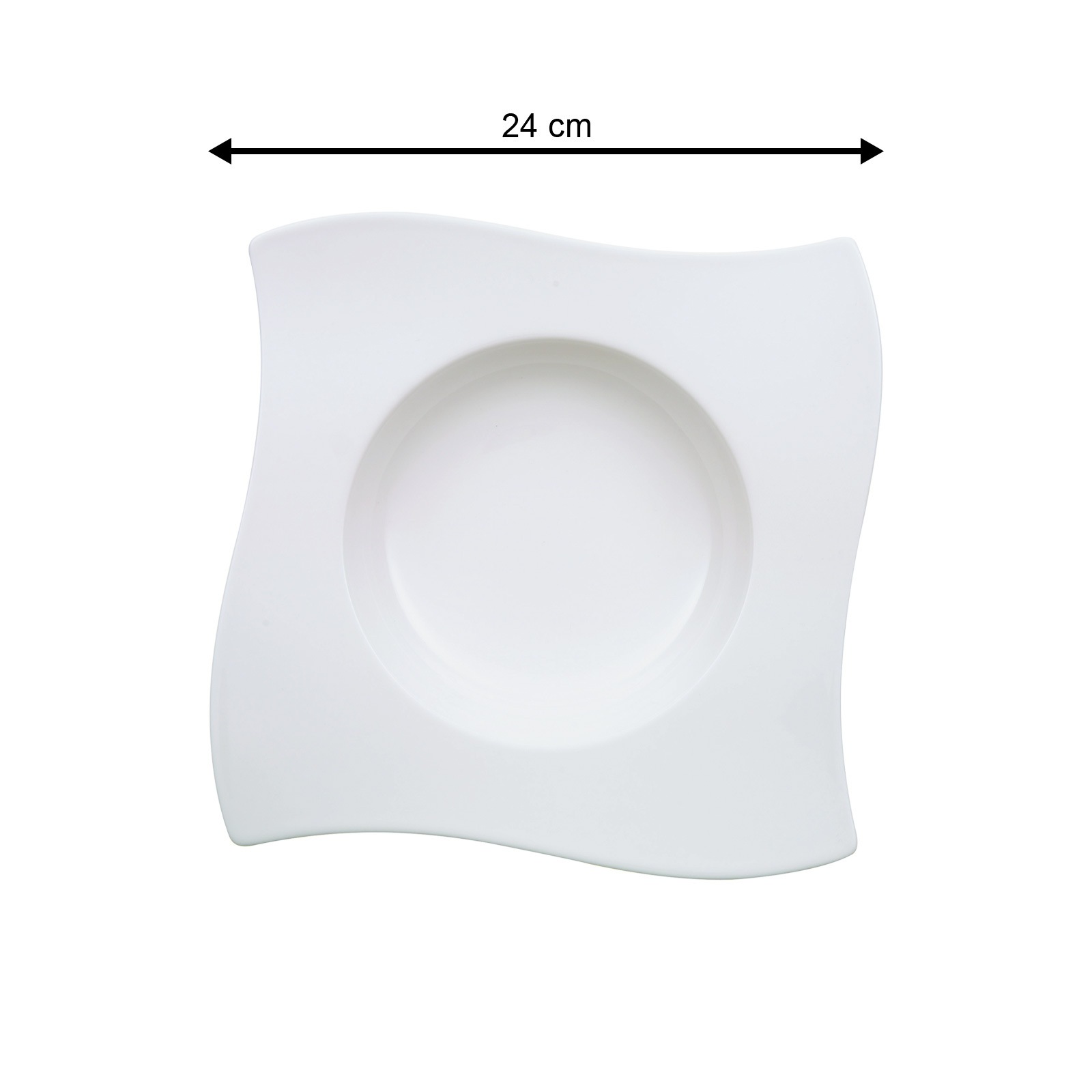 Villeroy & Boch Suppenteller »Suppenteller NewWave ø 24 cm 4er Set weiß«