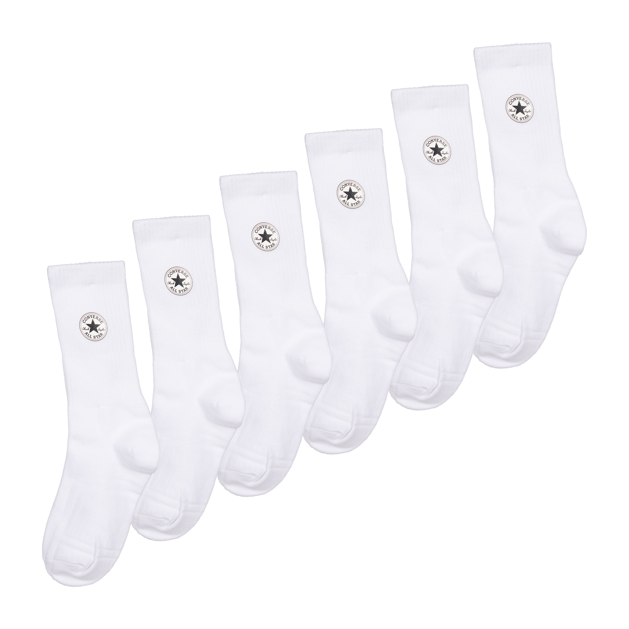 Converse Sportsocken »CHUCKPATCH COTTON 6PK CREW«, (6 Paar), für Kinder