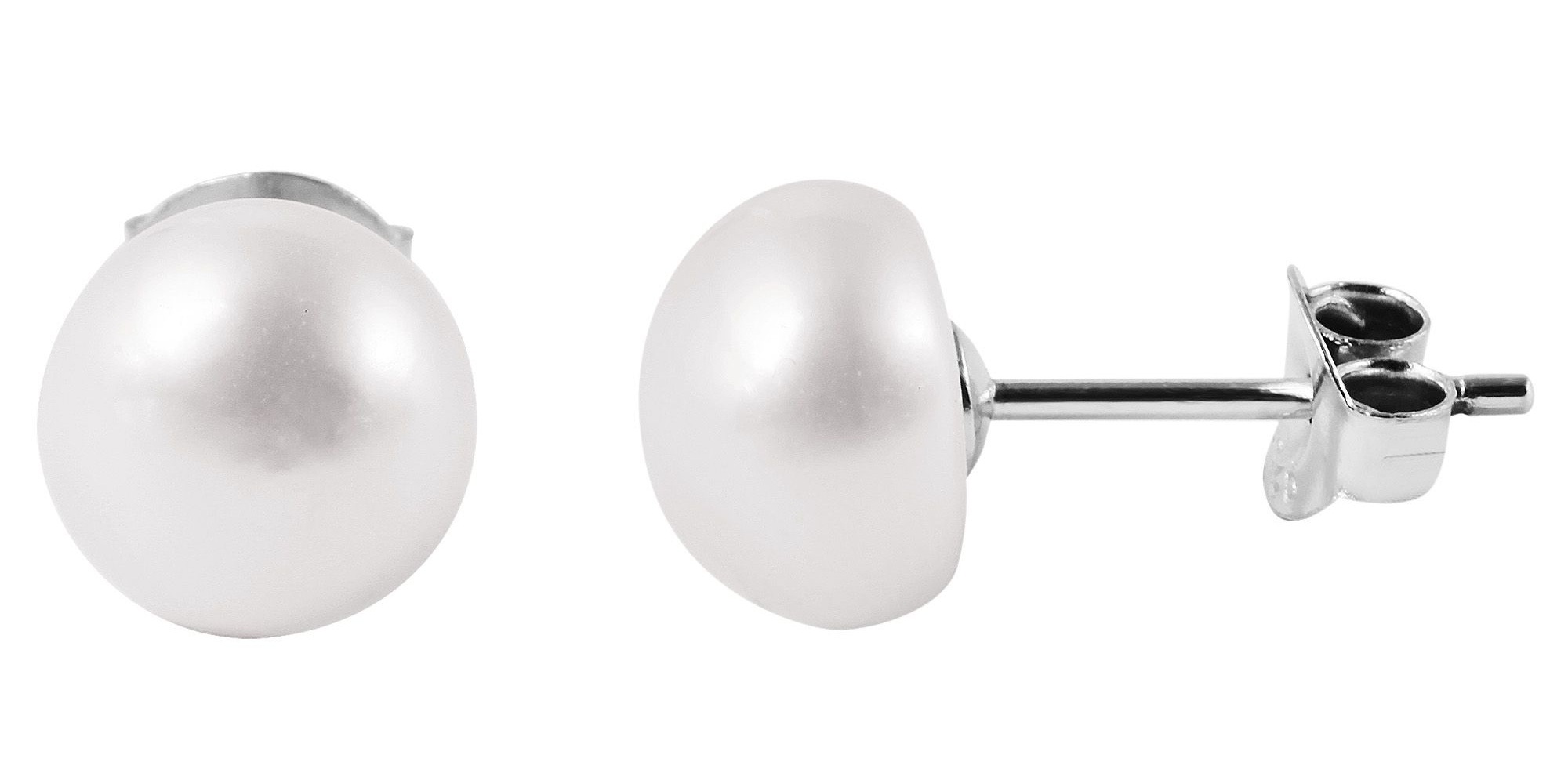 Adelia's Pearl Stud Earrings White 2