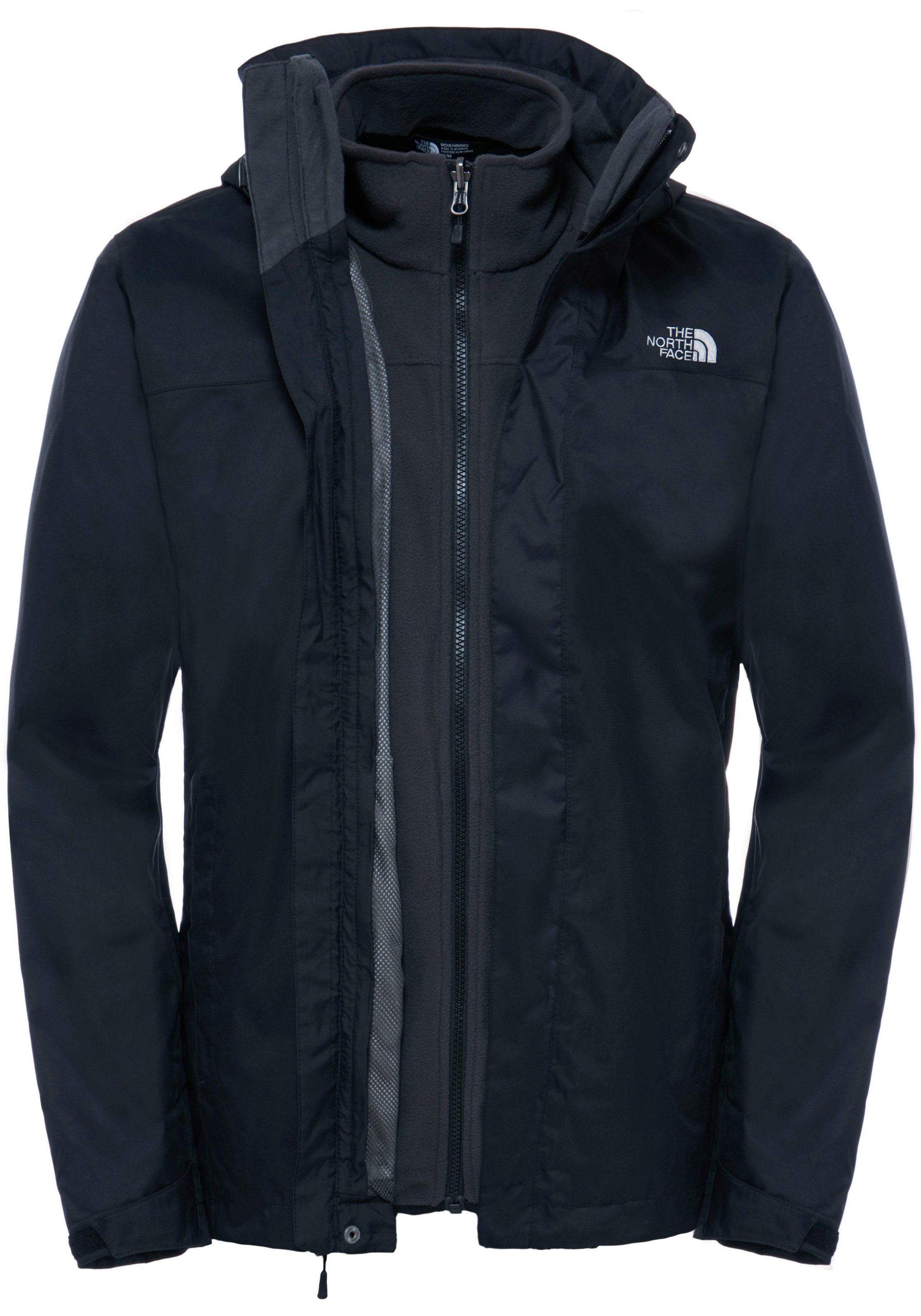 The North Face 3-in-1-Funktionsjacke »EVOLVE II TRICLIMATE«, (Set, 2 St.), mit Kapuze, Wasserdicht & Windabweisend & Atmungsaktiv