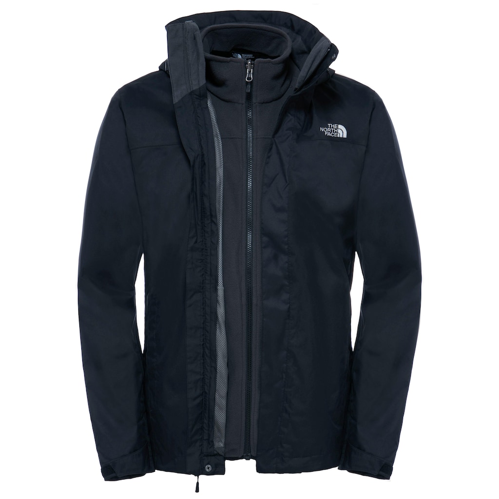 The North Face 3-in-1-Funktionsjacke »EVOLVE II TRICLIMATE«, (Set, 2 St.), mit Kapuze, Wasserdicht & Windabweisend & Atmungsaktiv