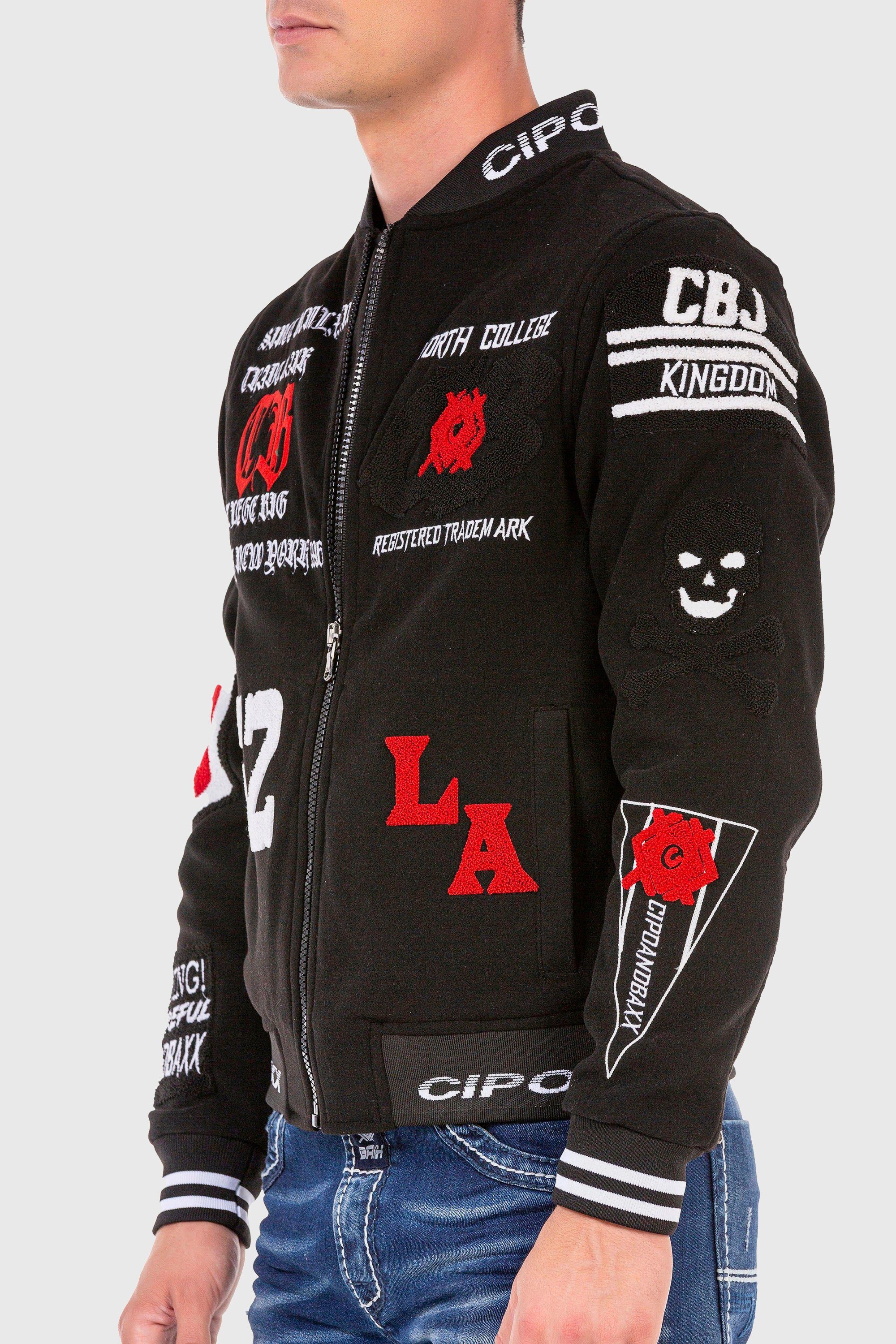 Thumbnail - Cipo & Baxx Outdoorjacke "Jacke", ohne Kapuze, mit coolen Stickereien
