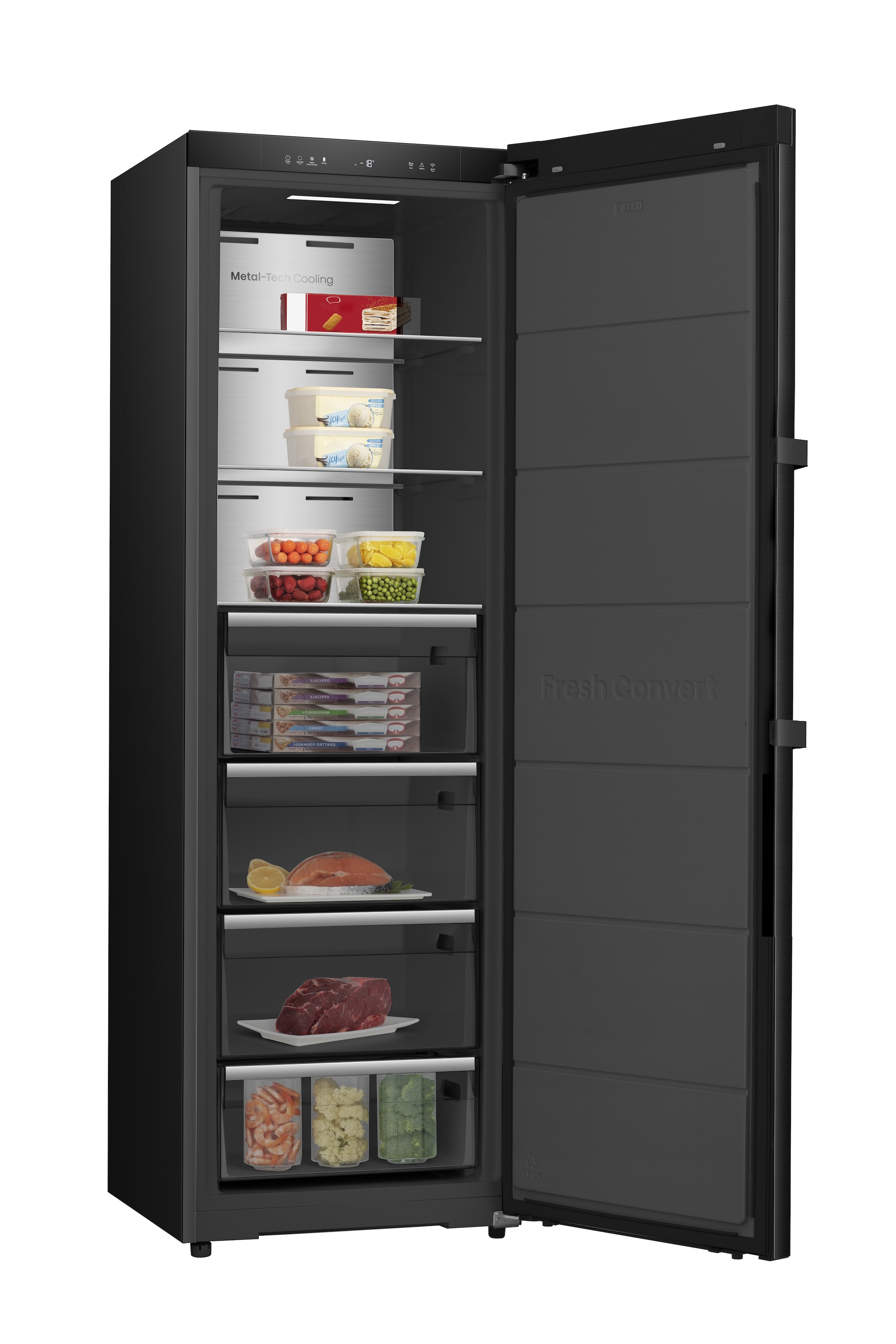 Hisense Gefrierschrank »FT5K310GSFC1« 185,6 cm hoch 59,5 cm breit KitchenFit