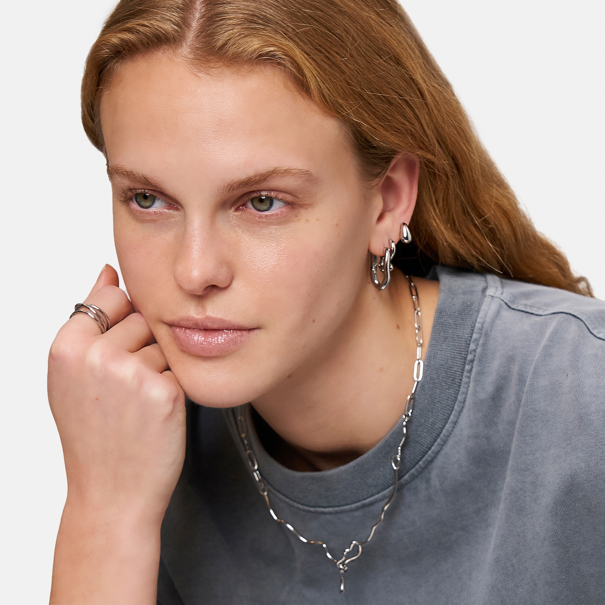 Liebeskind Berlin Fingerring »Schmuck Geschenk Edelstahl Ring The Melting Organic«