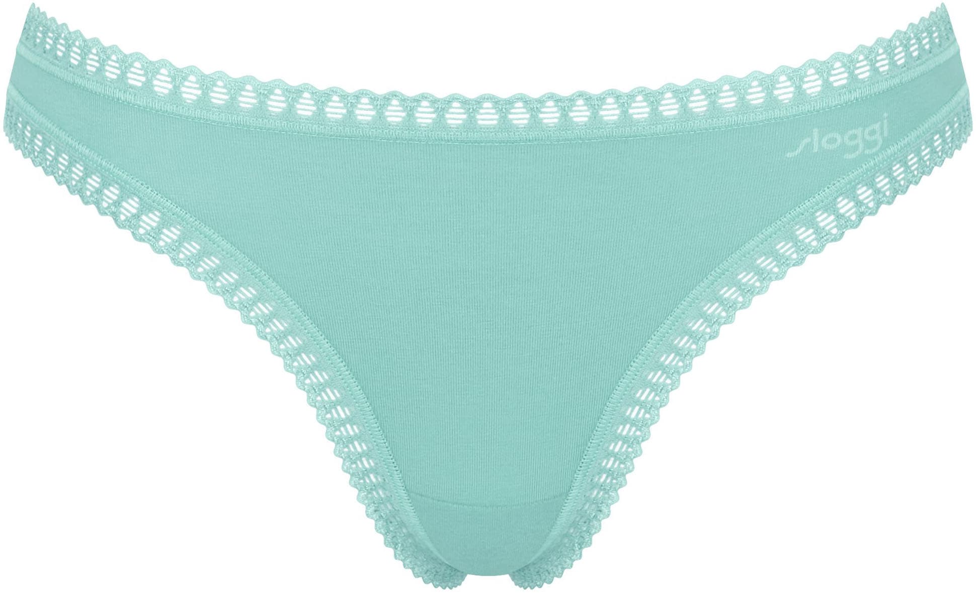 sloggi Slip »GO Crush String C3P«, (3er Pack), Spitzendetails