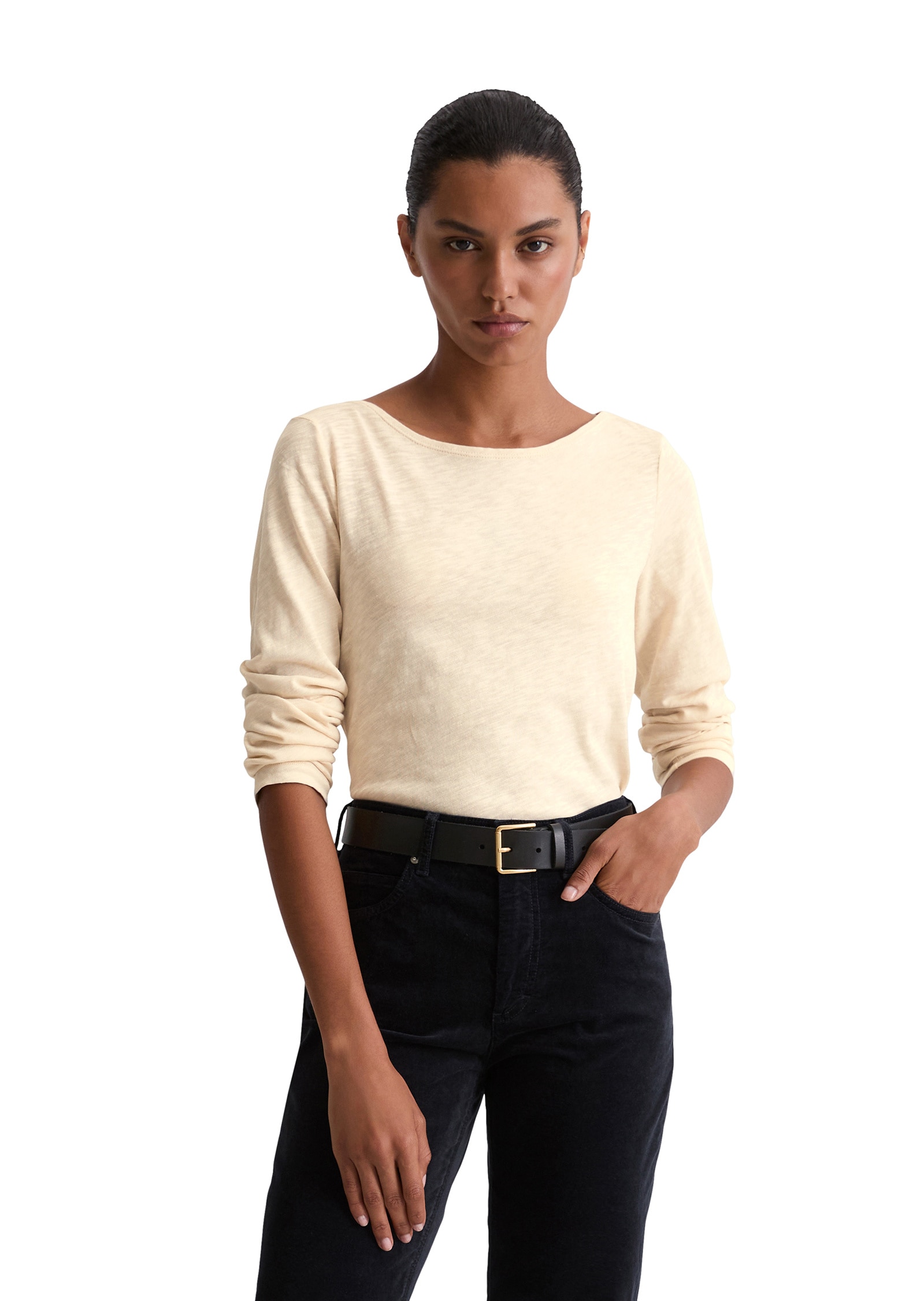 Marc OPolo Langarmshirt "aus Organic Cotton-Qualität" günstig online kaufen
