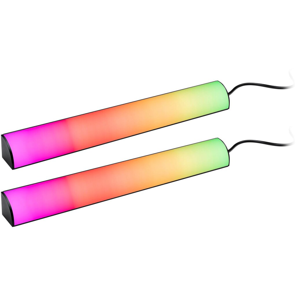 Paulmann LED-Streifen »EntertainLED Lightbar Dynamic Rainbow RGB 30x30mm 2x0,6W 2x24lm«, 2 St.-flammig