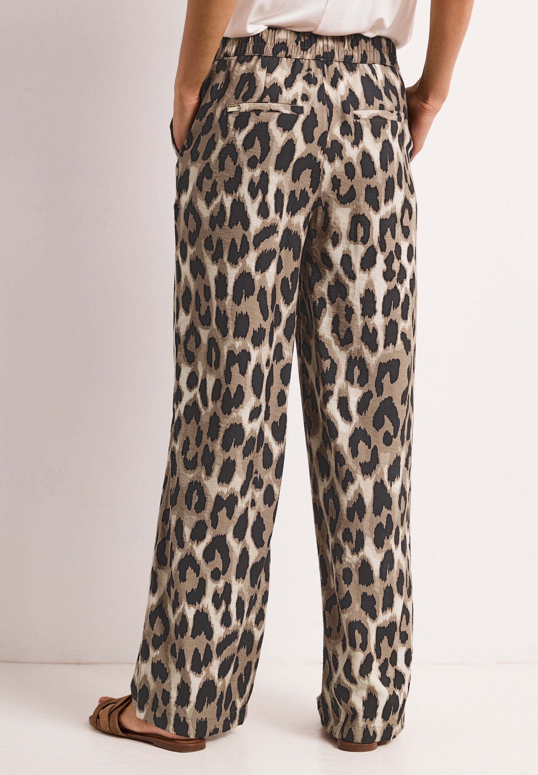 Cecil Stoffhose  mit Leo-Print