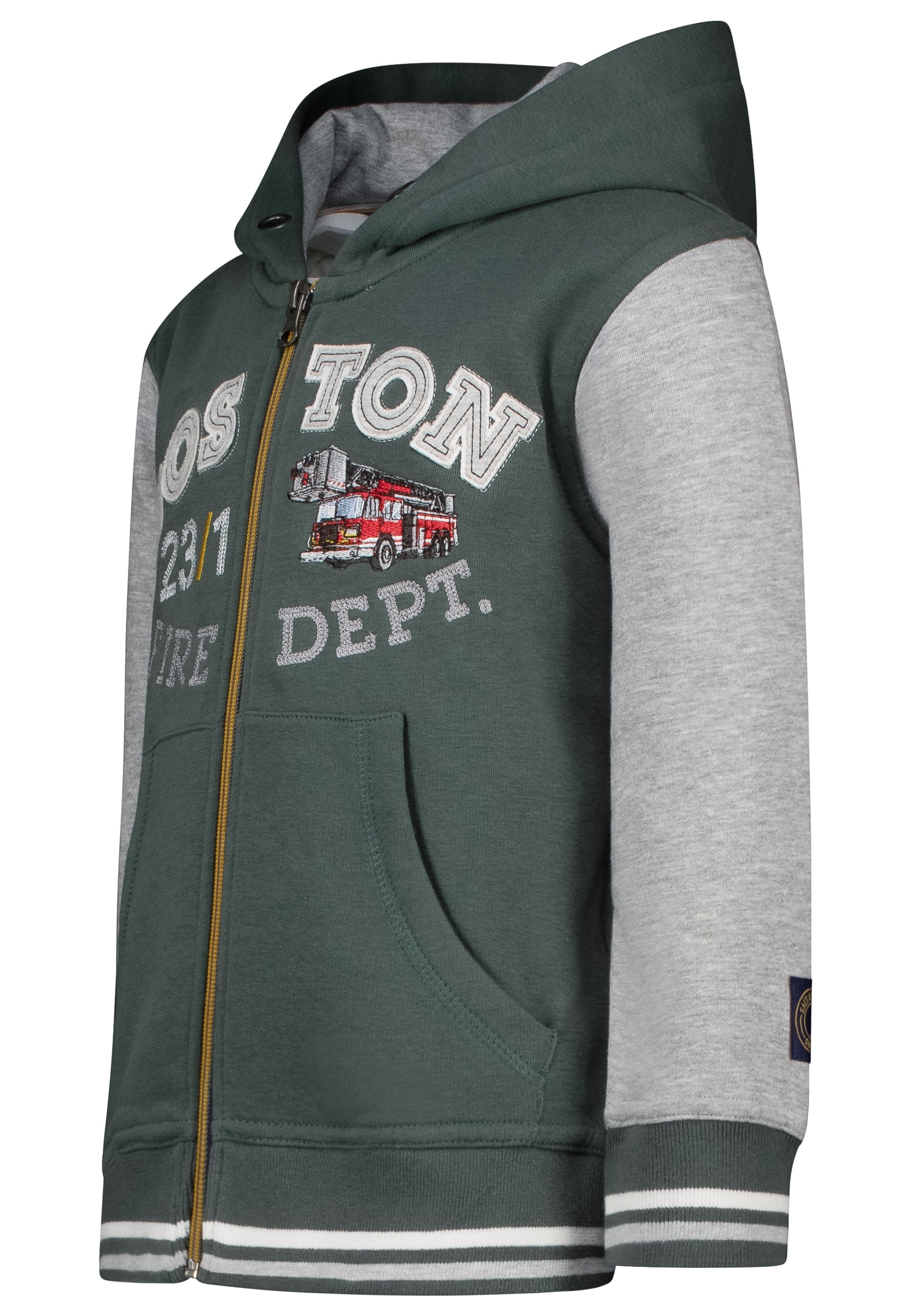 SALT AND PEPPER Collegejacke »Boston Fire Dept.«, mit Feuerwehr-Motiv