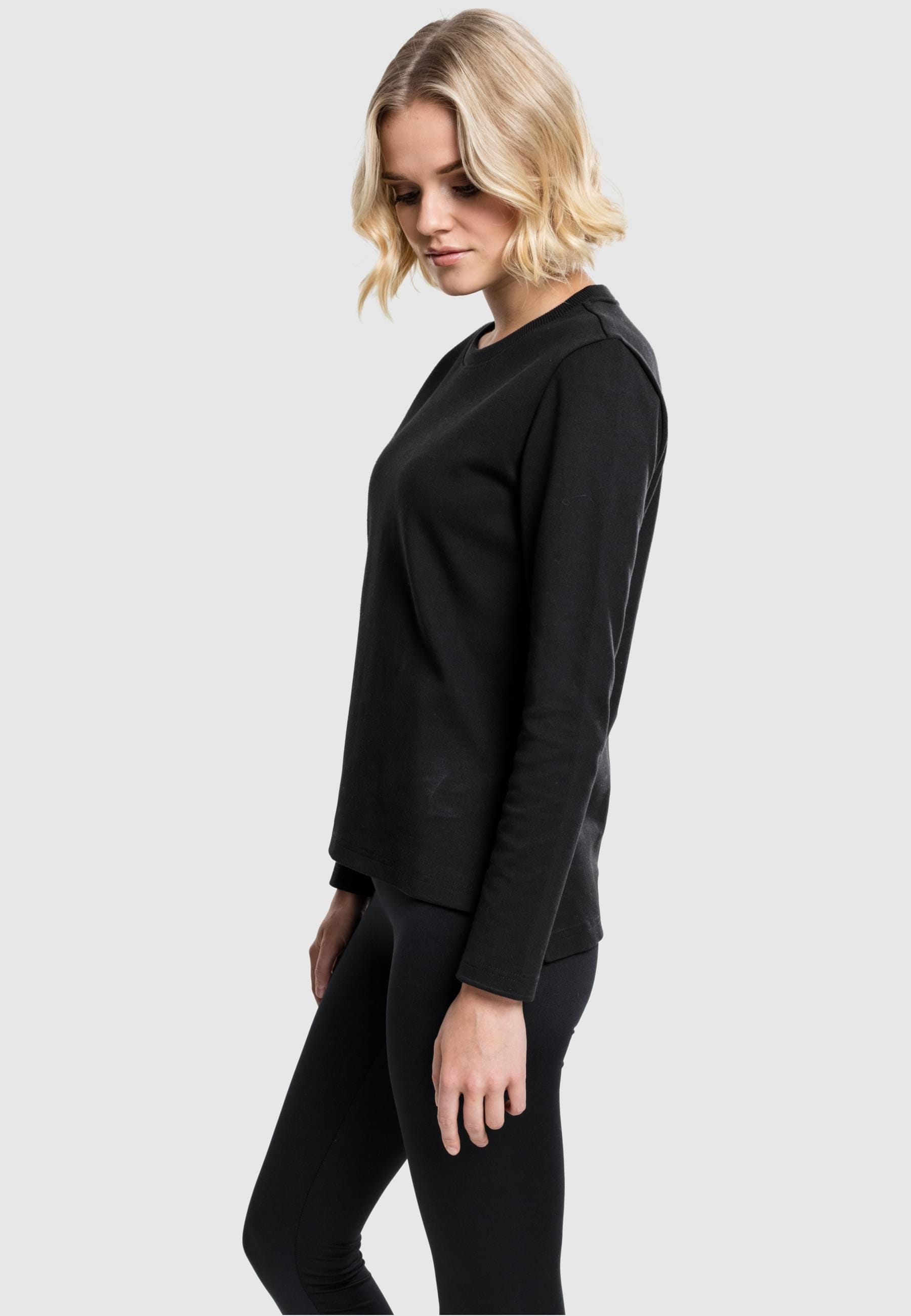 URBAN CLASSICS Sweatshirt »Urban Classics Damen Ladies Athletic Interlock Crewneck«, (1 tlg.)