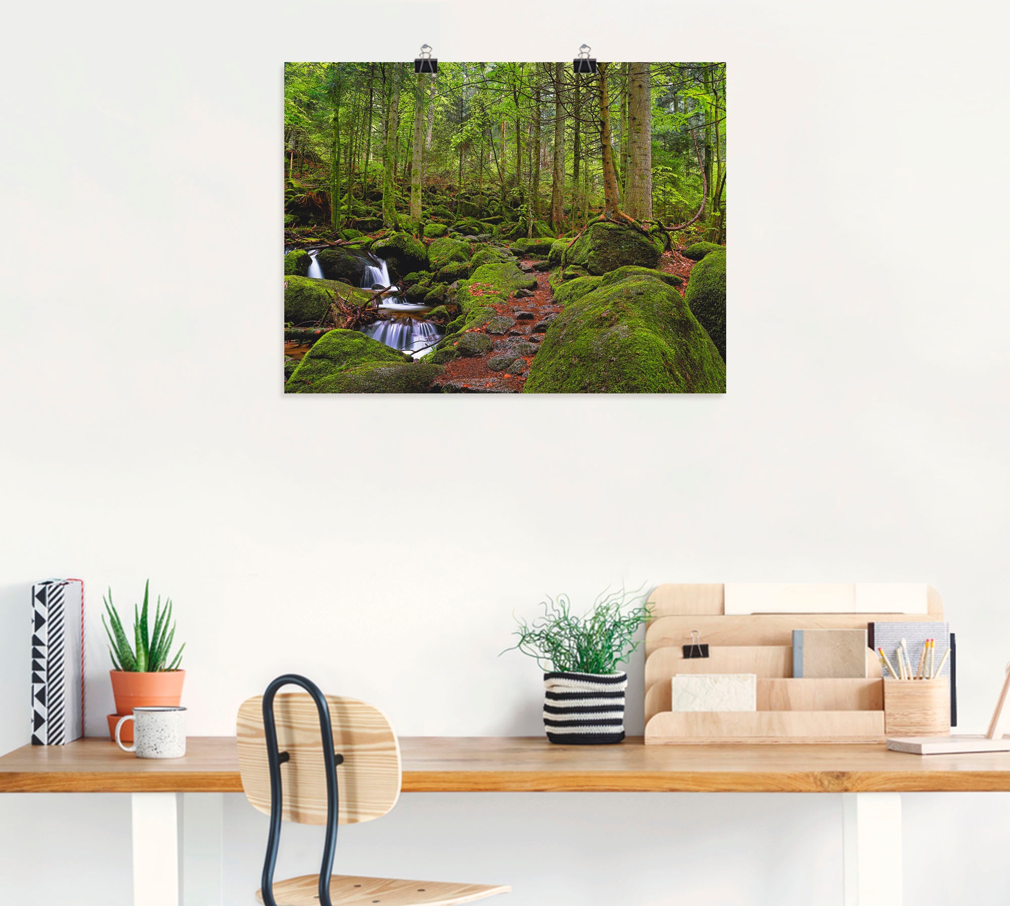 Artland Wandbild "Zauberwald", Wald, (1 St.), als Leinwandbild, Poster in v günstig online kaufen