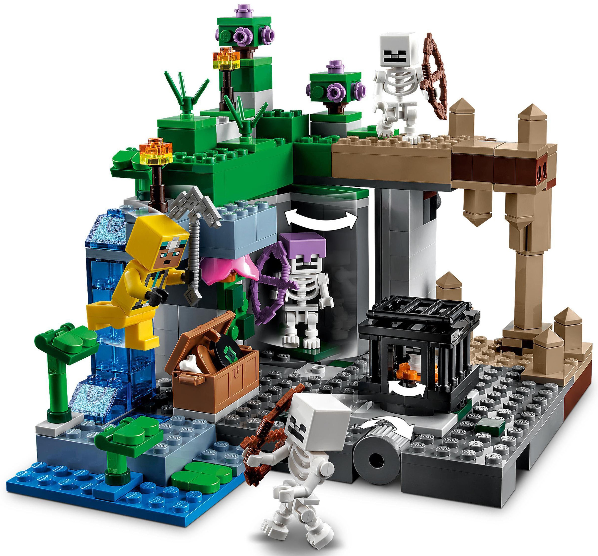 LEGO® Konstruktionsspielsteine »Das Skelettverlies (21189), LEGO® Minecraft«, (364 St.), Made in Europe