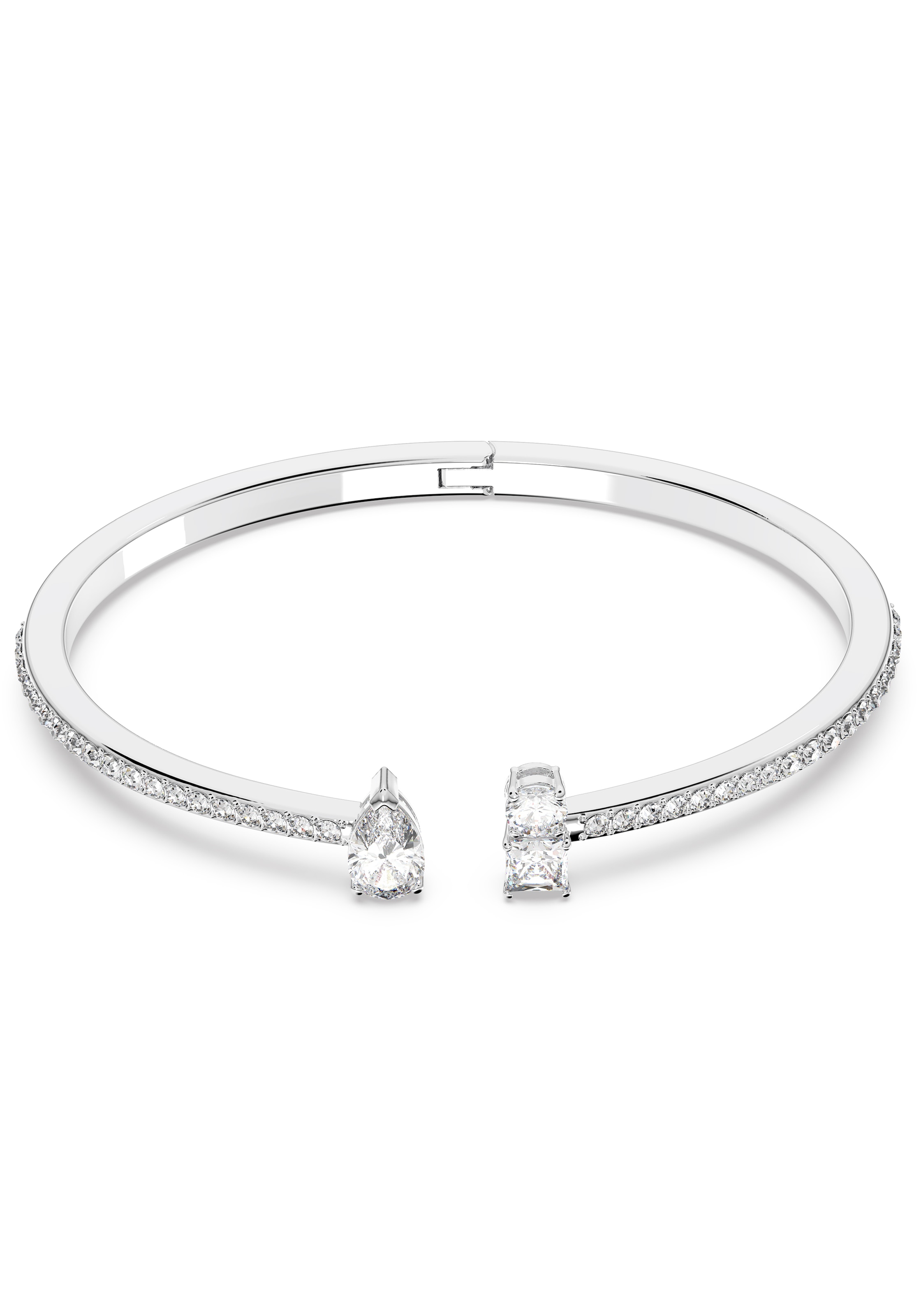 Armband SWAROVSKI "Mesmera Attract" Gr. L, silber (metallfarben, kristallweiß, kristallweiß), Armbänder, Damen, L, Metall, glitzernd, glänzend, Armband, mit Swarovski Kristall 2
