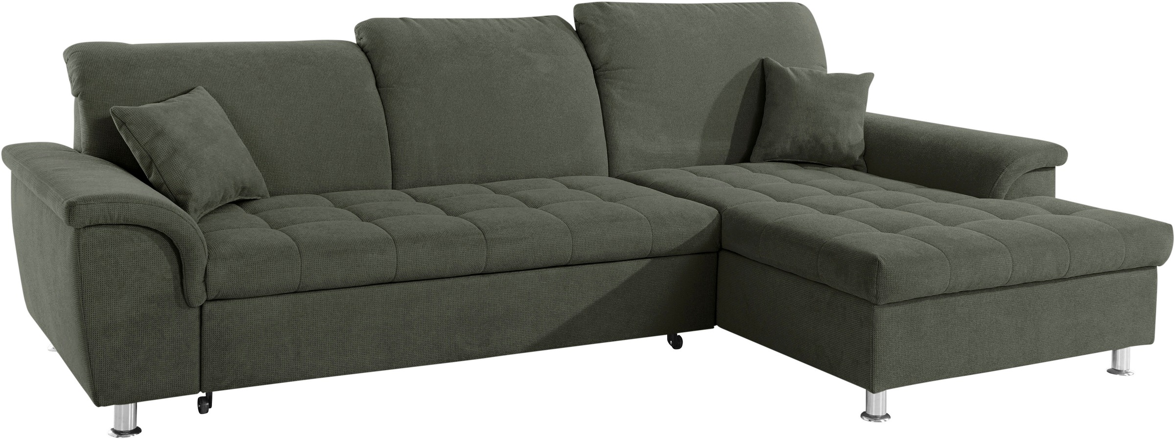 DOMO collection Ecksofa »Franzi L-Form«, wahlweise mit Kopfteilverstellung (dann Tiefe: 170 cm)