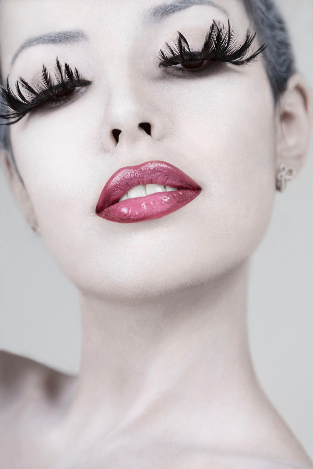 queence Acrylglasbild "Frau" Bilder von Frauen  Frau  Kunst  Schwarz-Weiß F günstig online kaufen