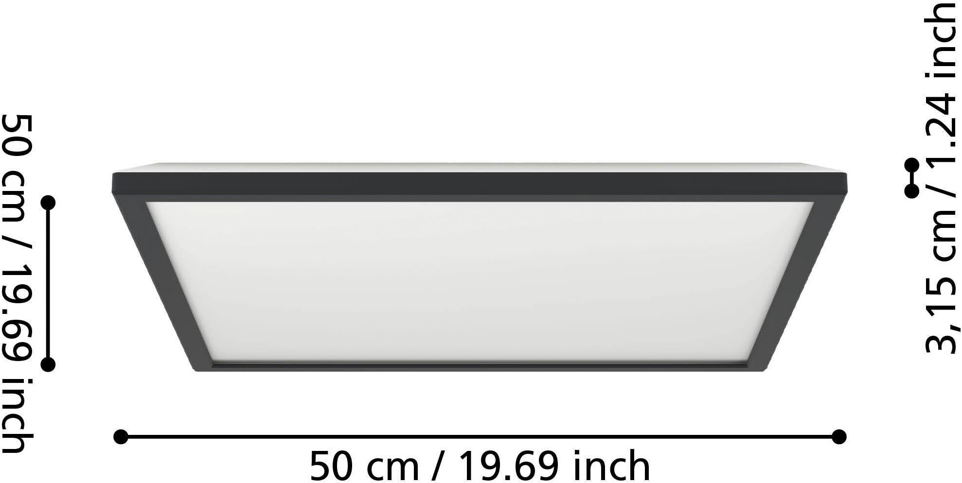 EGLO Deckenleuchte »Rovito-Z Deckenlampe, ZigBee 3.0, Kunststoff, Badezimmerlampe, IP44« LED-Modul 1 Stk. Kaltweiß | RGB