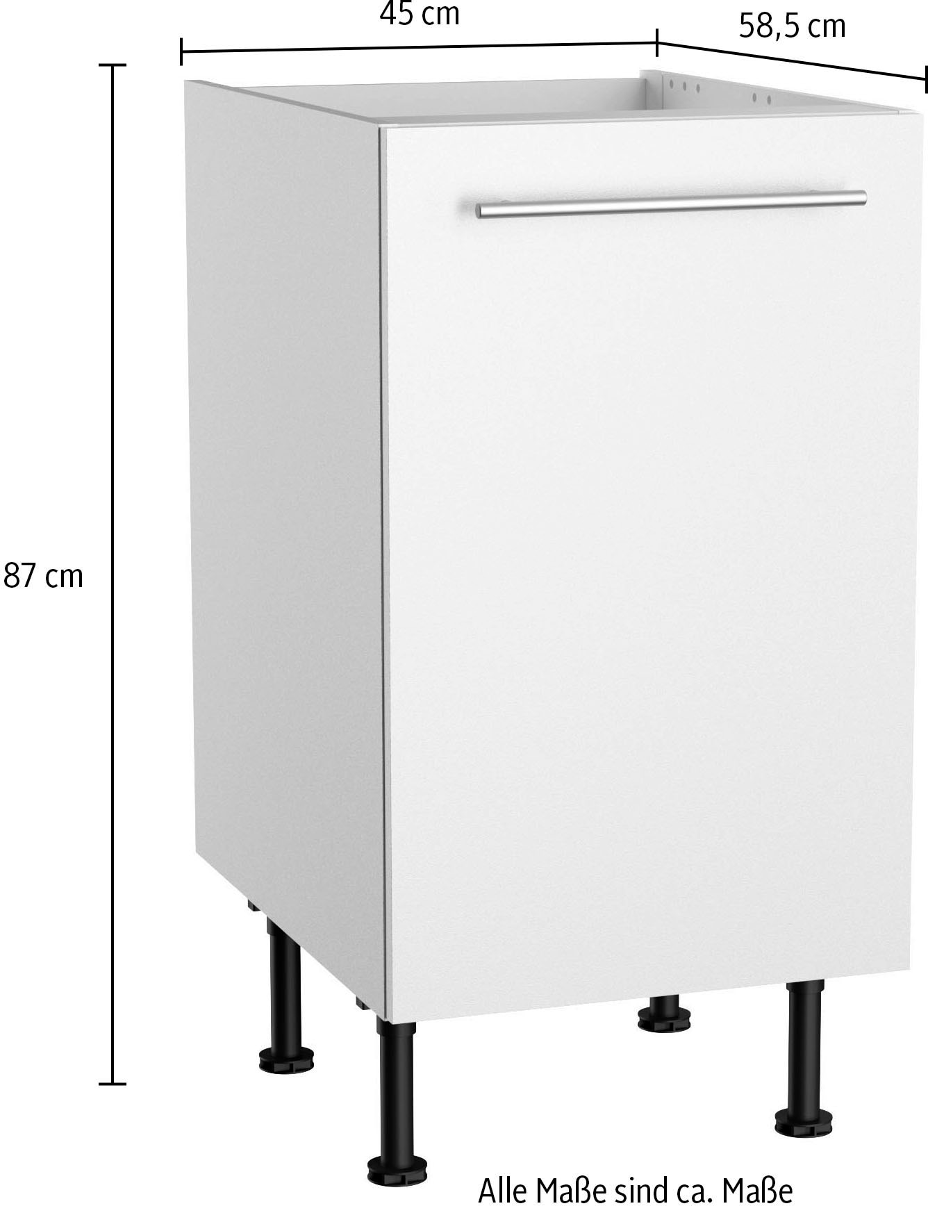 OPTIFIT Spülenschrank »Bern2«, Breite 45 cm, 1 Tür