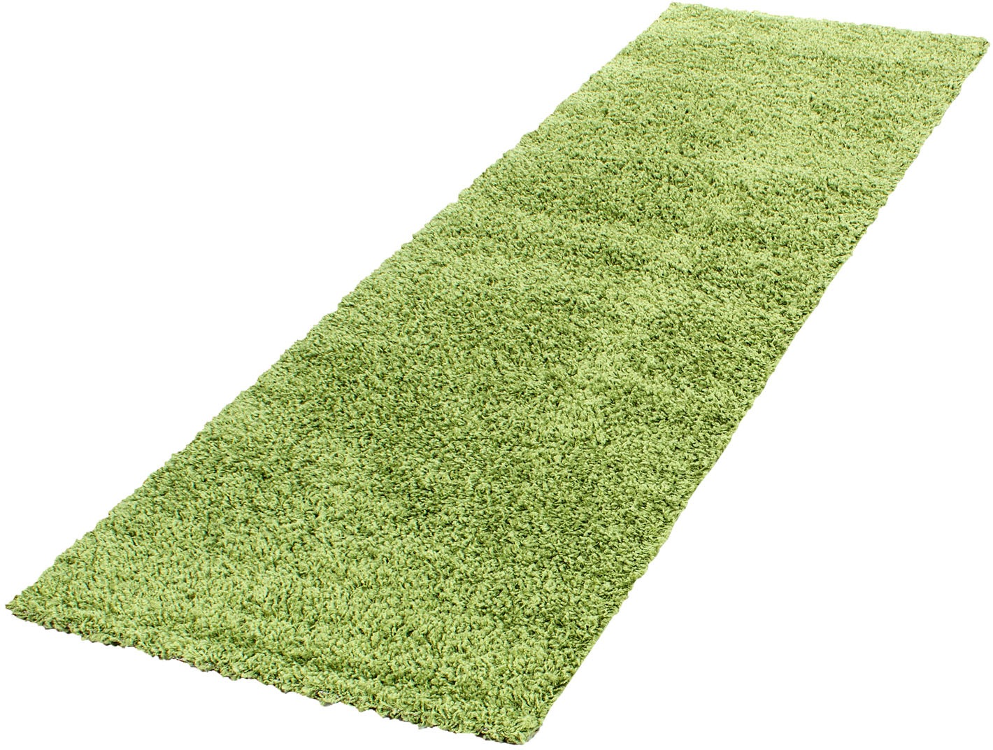 Hochflor-Teppich, B:80cm H:30mm L:250cm, grün, AYYILDIZ TEPPICHE, Kunstfaser, Teppiche, "Life Shaggy 1500 , auch als Läufer und in Rund erhältlich",