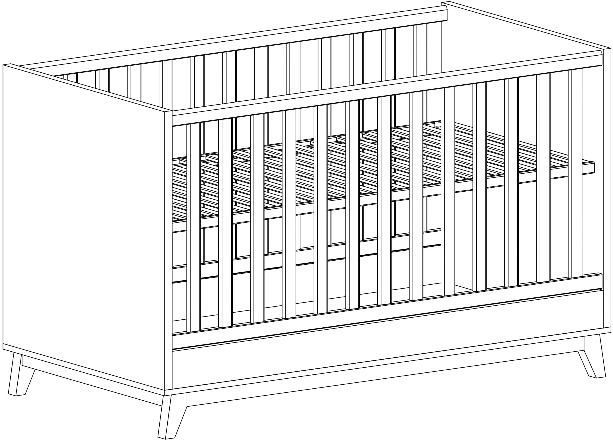 arthur berndt Babybett »Kinderbett »Lina« 70 x 140 cm«