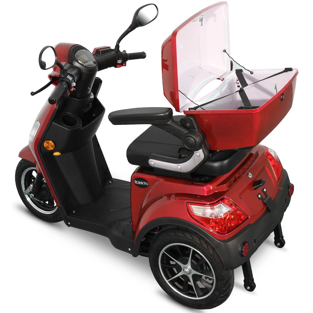 Rolektro Elektromobil »E-Trike 15 V.2«, 1000 W, 15 km/h, (mit Topcase)