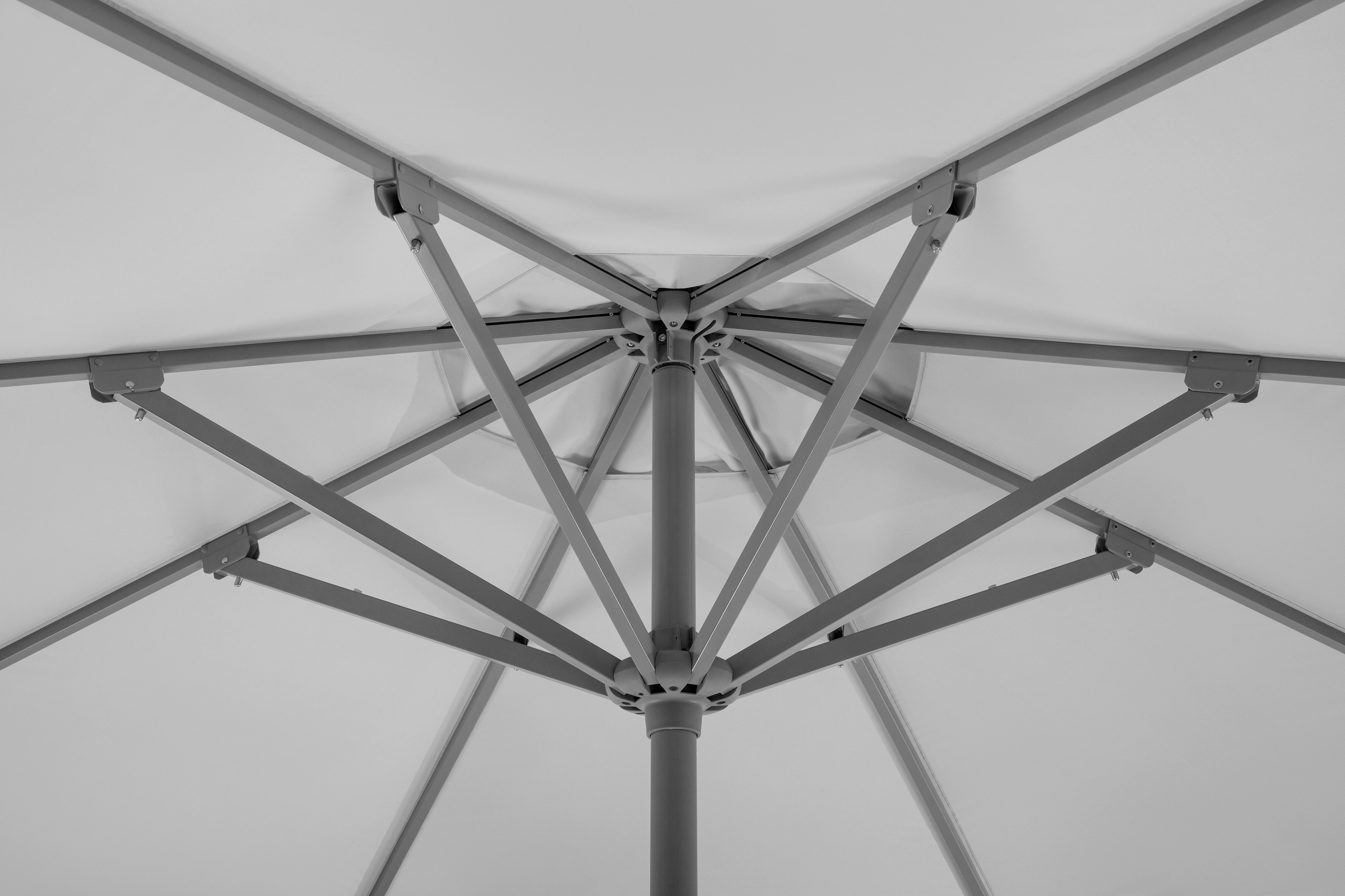 Schneider Schirme Marktschirm »Rooftop«, ØxH: 350x275 cm, Alu/Polyester, inkl. Plattenständer/Schutzhülle