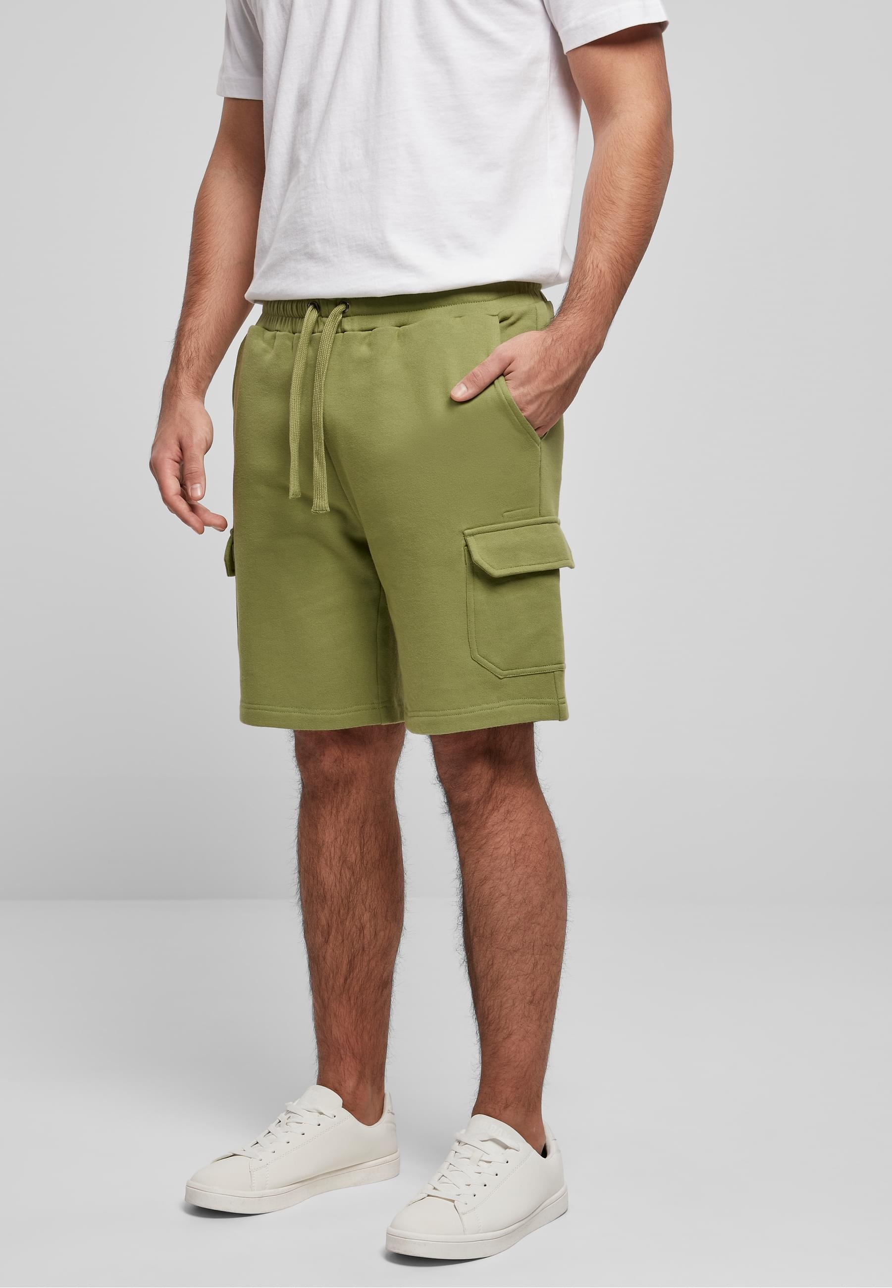URBAN CLASSICS Sweatshorts »Urban Classics Herren Organic Cargo Sweatshorts«, (1 tlg.)