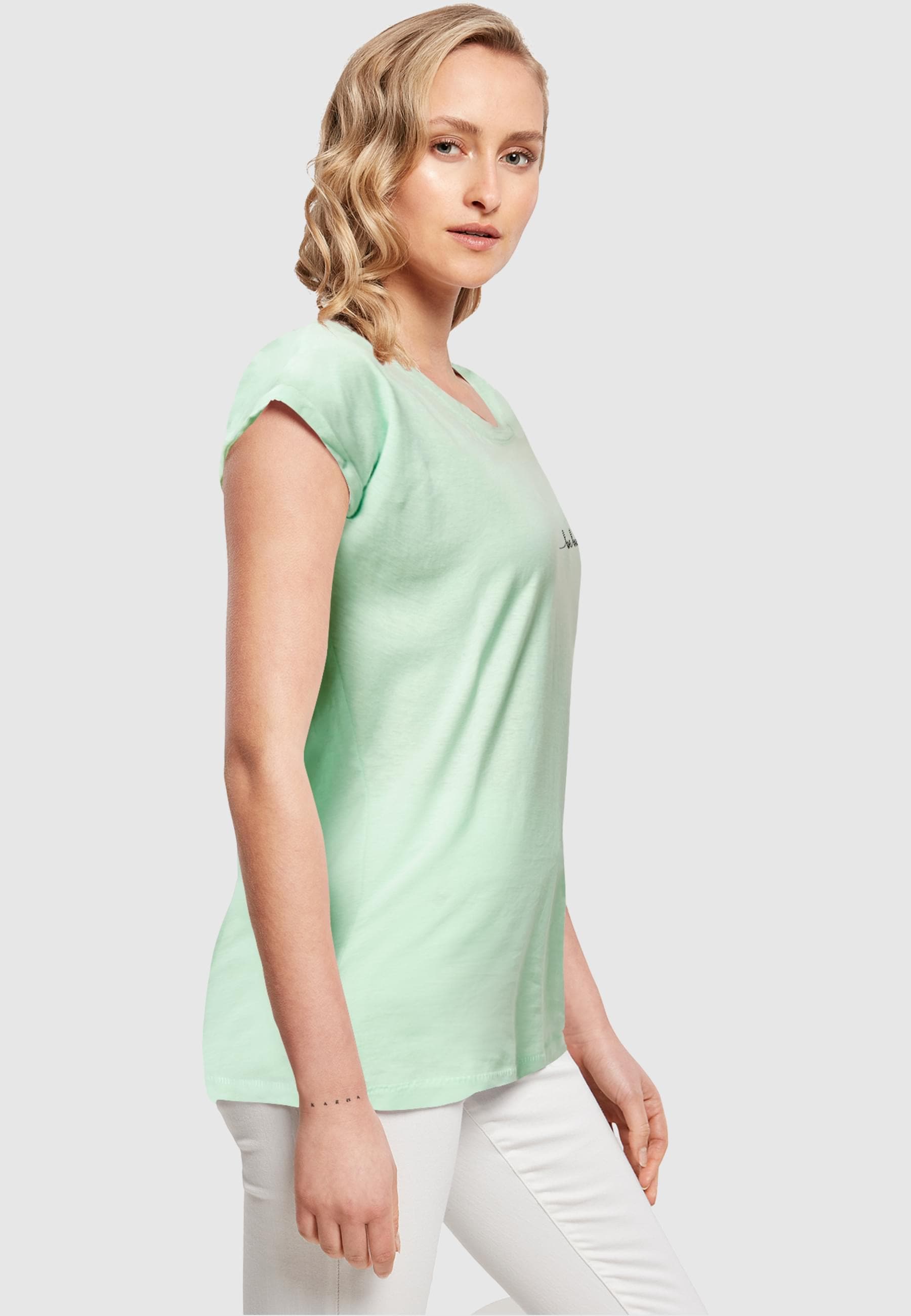 Merchcode T-Shirt »Merchcode Damen Ladies Be Happy T-Shirt«, (1 tlg.)