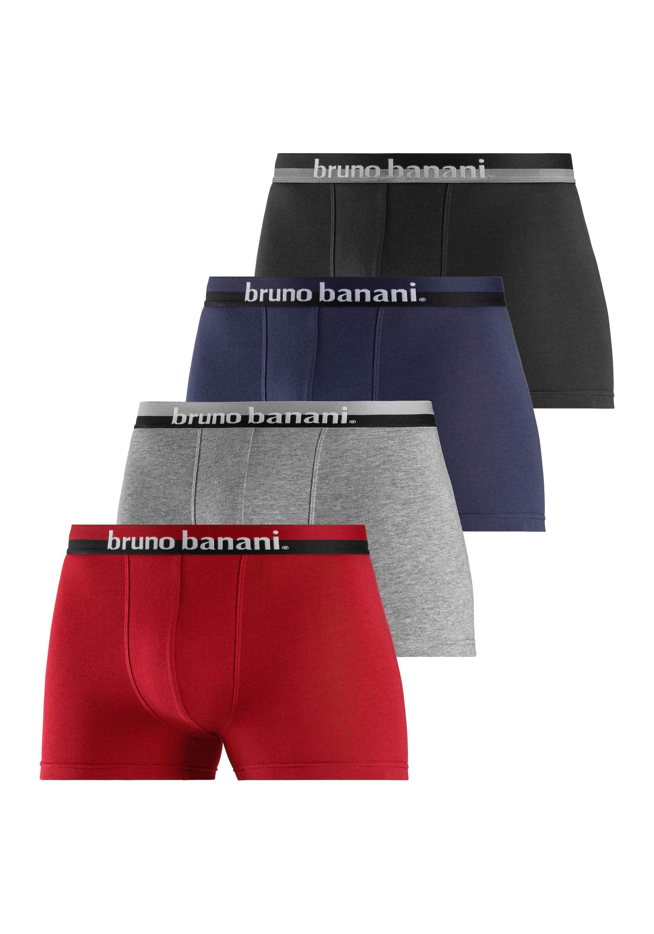 Bruno Banani Boxer "Boxershorts für Herren" Packung, 4 Stk. tlg., mit erhab günstig online kaufen