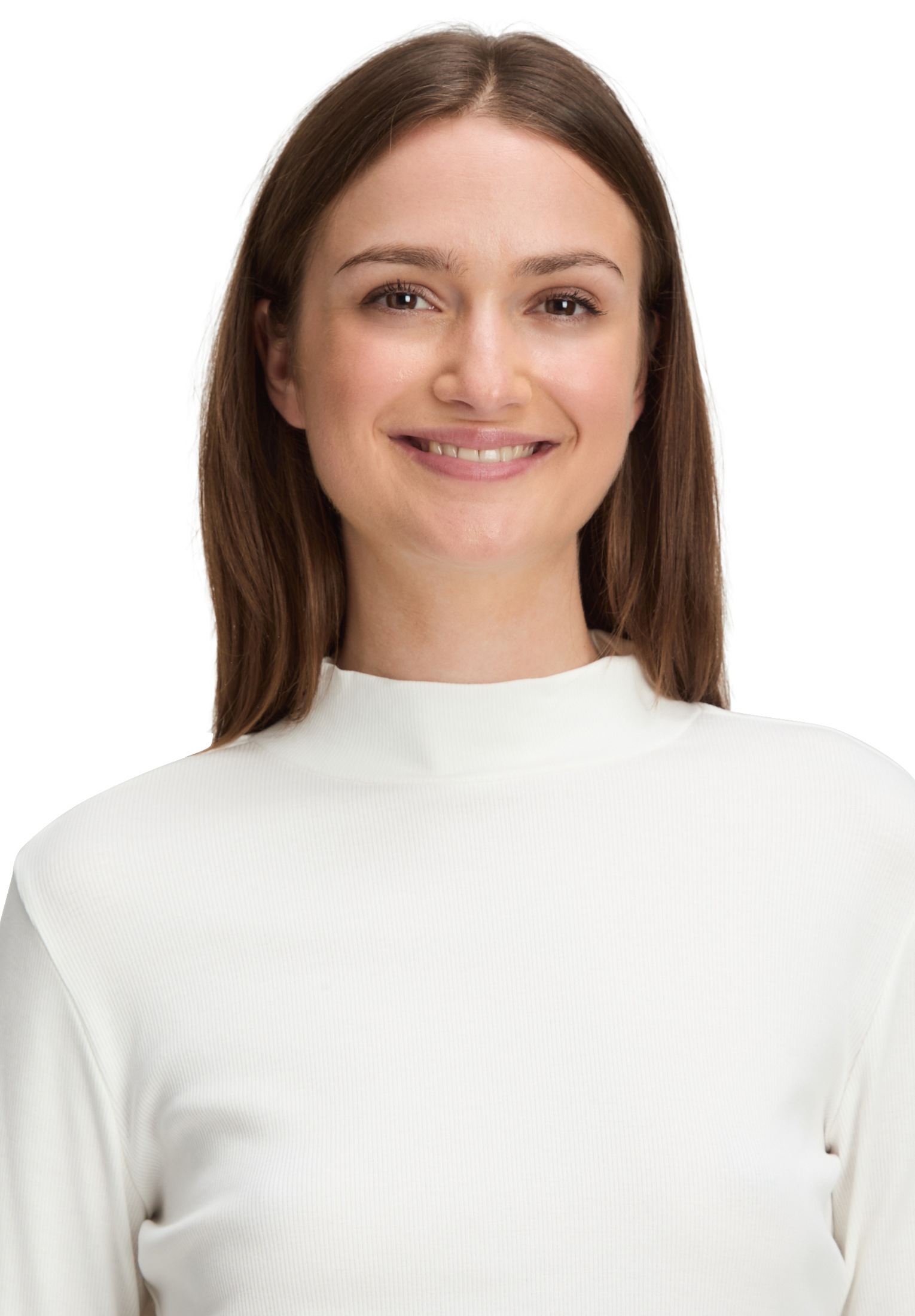 Betty&Co Kurzarmshirt »Betty & Co Damen Langarm-Shirt mit Rippenstruktur«, (1 tlg.)