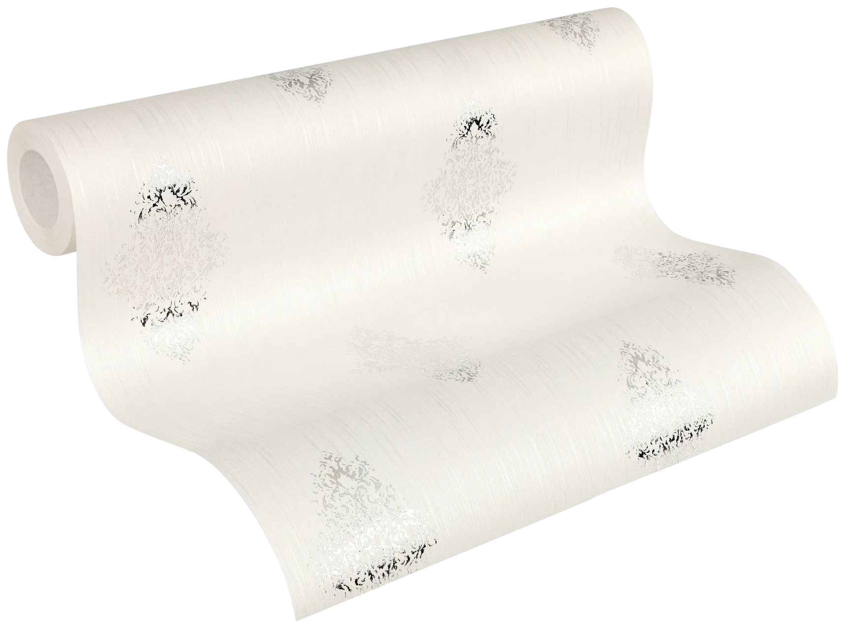 Architects Paper Textiltapete »Luxury wallpaper« Barock | gemustert | ornamental leicht strukturiert Textil Tapete Barock Metallic Effekt Tapeten Wohnzimmer Schlafzimmer