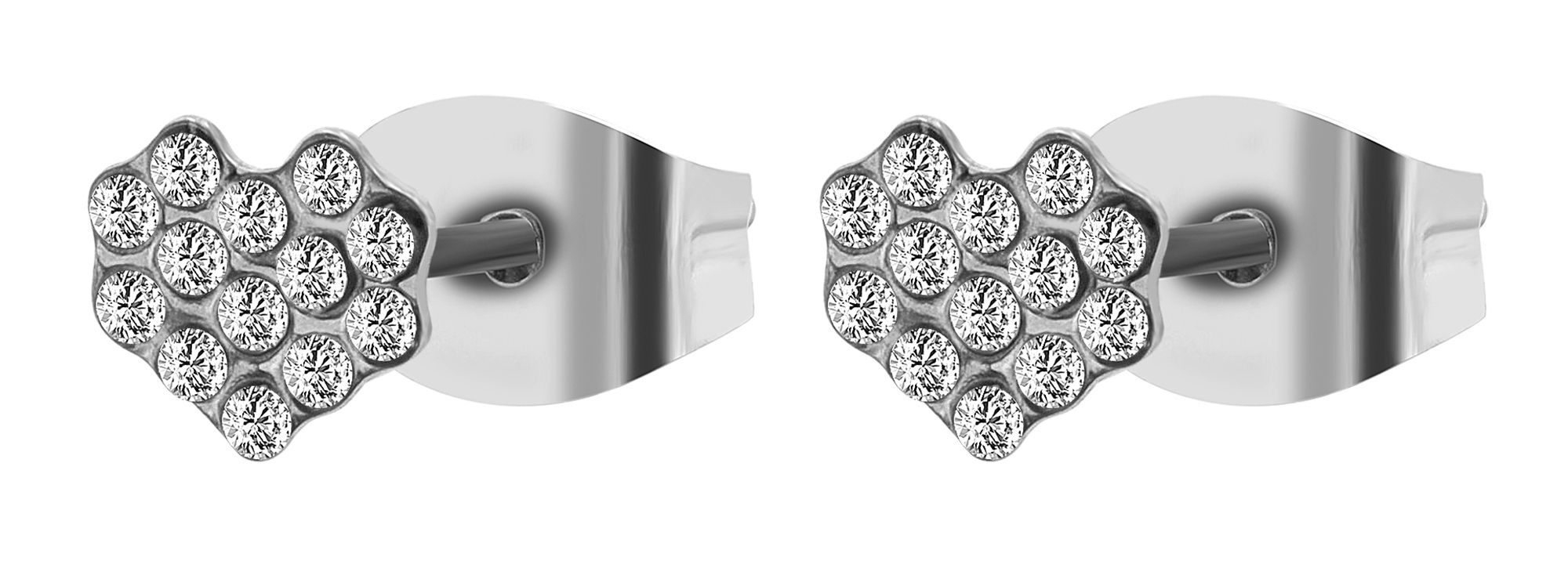 Adelia´s Paar Ohrhänger "Damen Ohrringe – Ohrstecker aus Edelstahl mit Stra günstig online kaufen