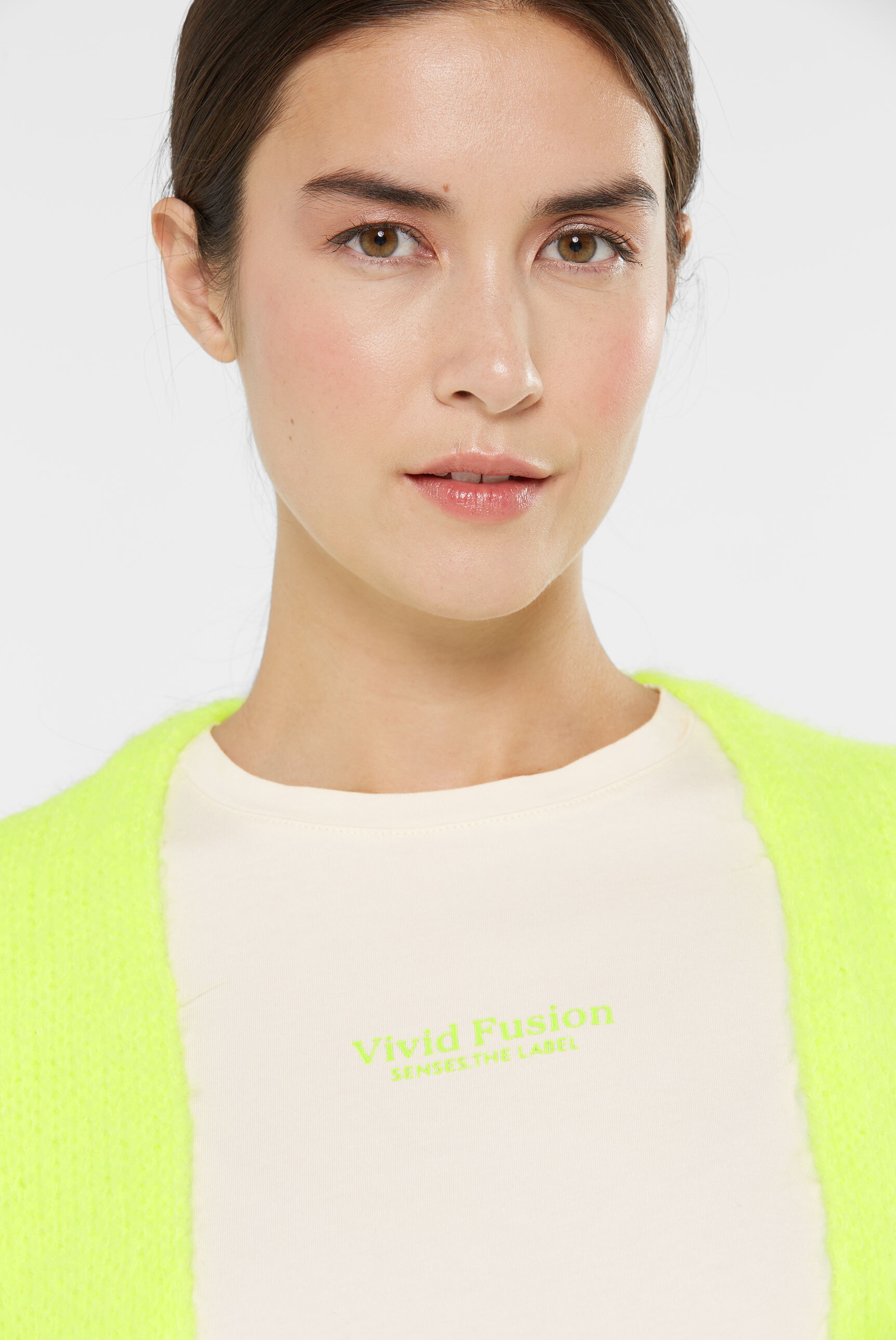 SENSES.THE LABEL Rundhalsshirt, aus Baumwolle