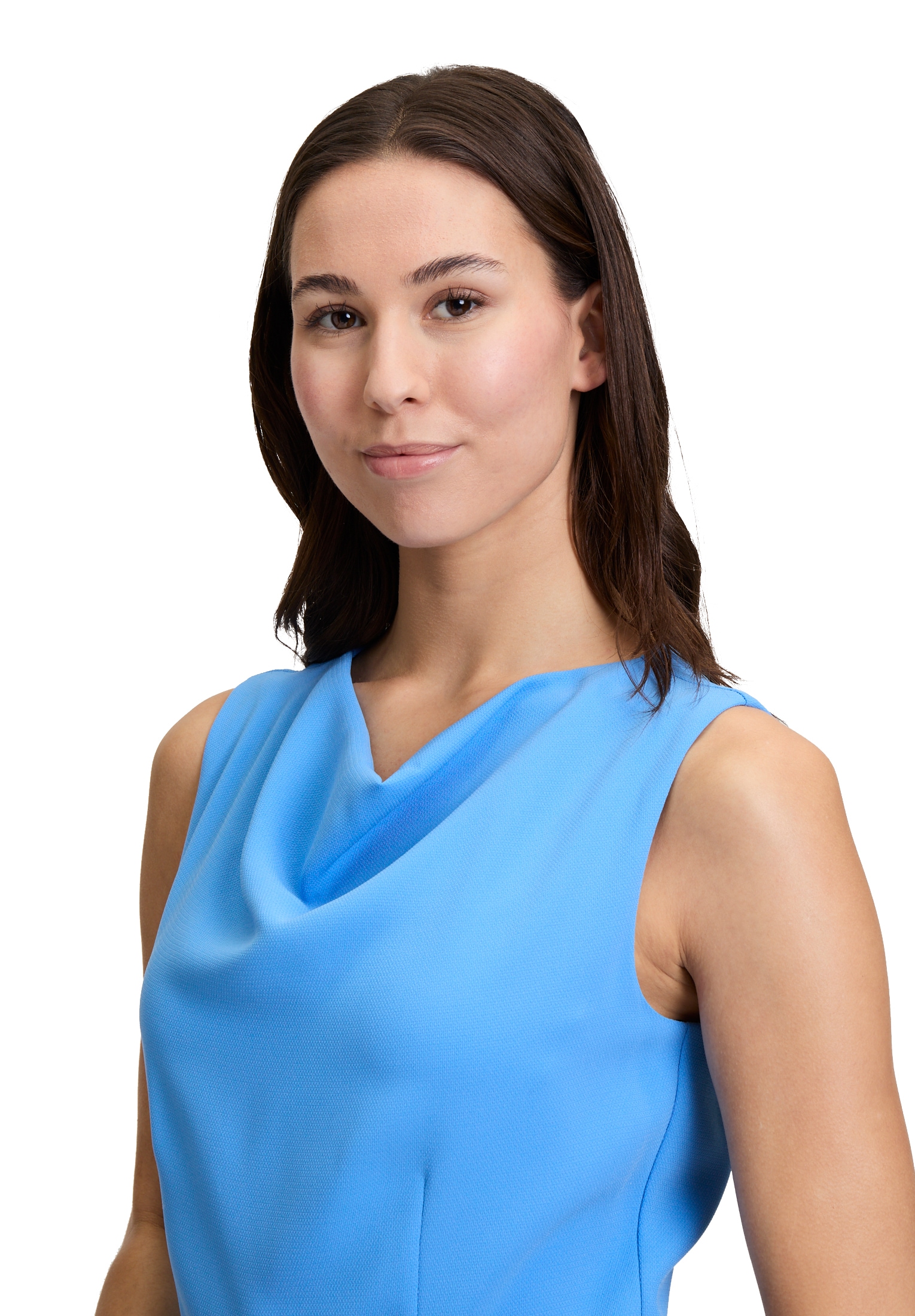 Betty&Co Overall »Betty & Co Jumpsuit mit Wasserfallausschnitt«, (1 tlg.), Nahtführung