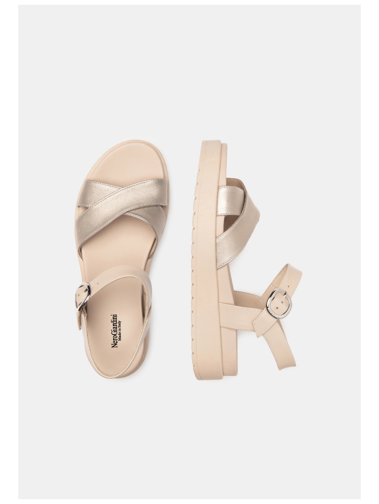 Nero Giardini Plateausandaletten »Nero Giardini Sandalen Leder«